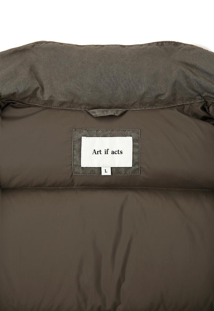 Art if acts - Garment Washed Puffer Down Jacket (Vintage Moss) product image 12 | TRAB K-Fashion Australia