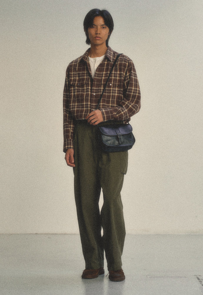 Art if acts - Washed Check Western Shirt (Brown) product image 4 | TRAB K-Fashion Australia