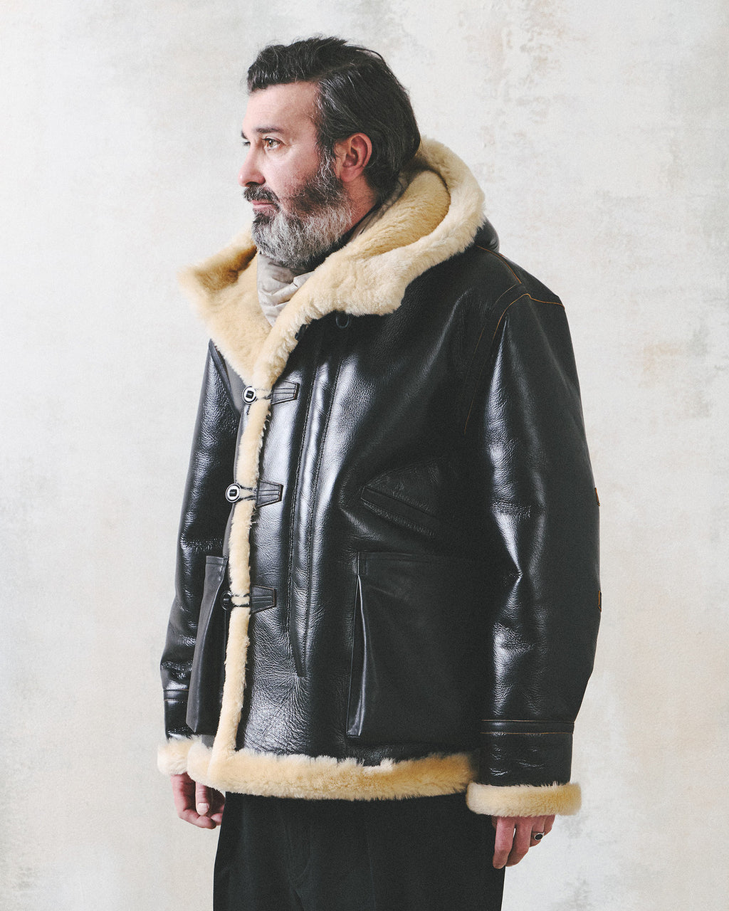 Eastlogue - Navigator Hoodie Mouton Parka (Black) product image 4 | TRAB K-Fashion Australia