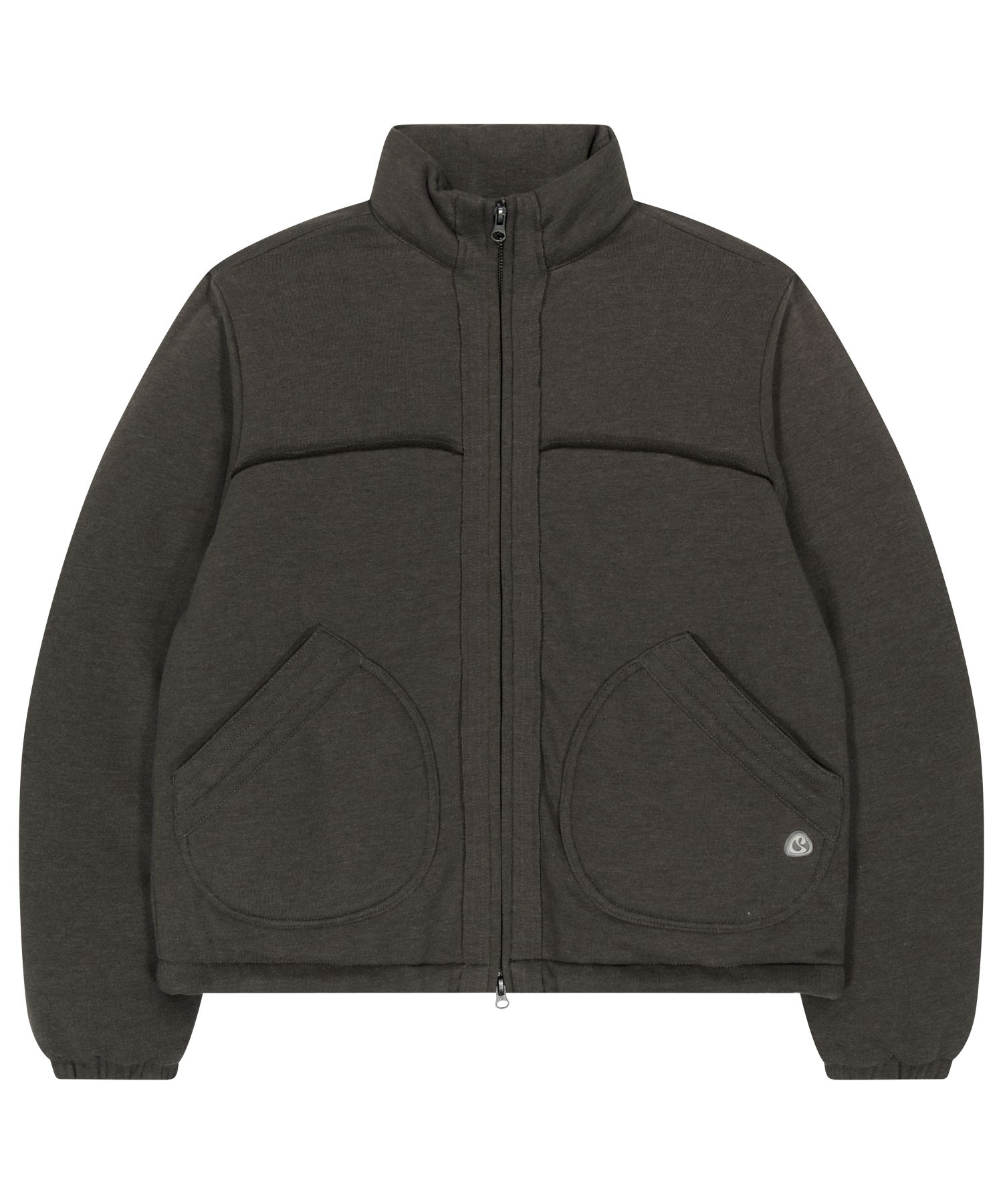 Coyseio - Cozy Sweat Down Jacket (Melange Brown) product image 1 | TRAB K-Fashion Australia
