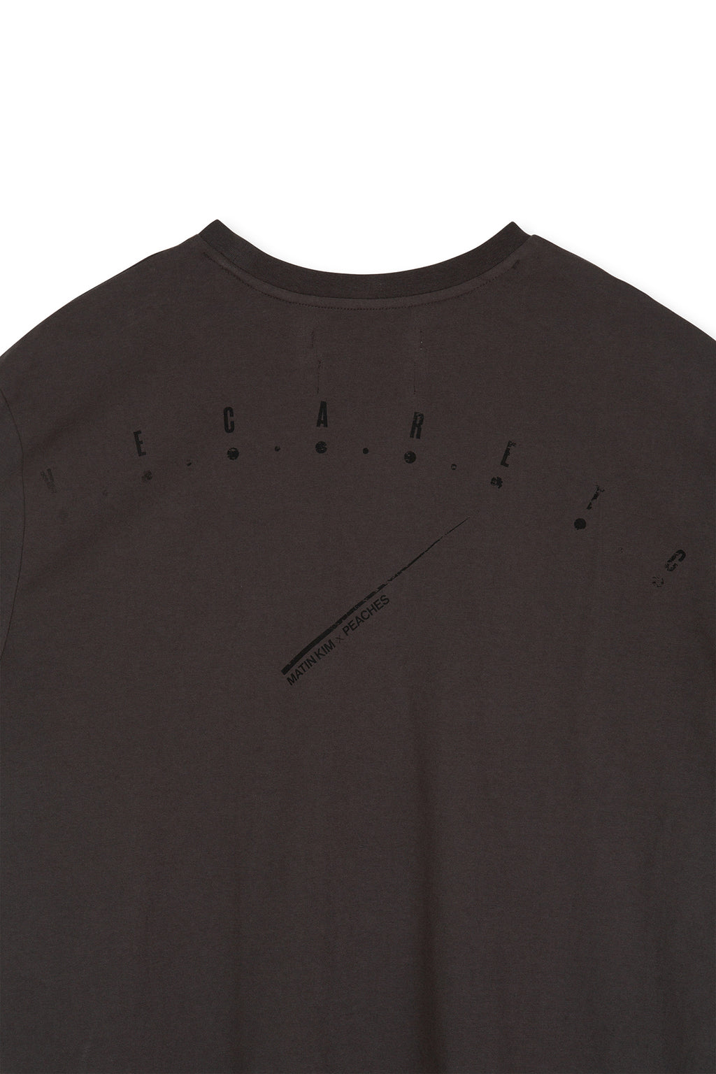 Matin Kim - Peaches Logo Graphic Top (Charcoal) product image 7 | TRAB K-Fashion Australia