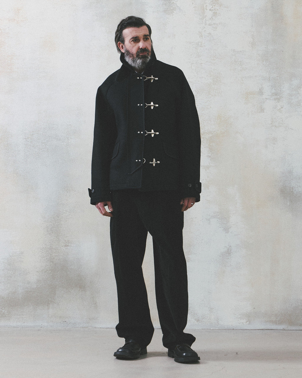 Eastlogue - Fireman Jacket (Black Melton) product image 1 | TRAB K-Fashion Australia