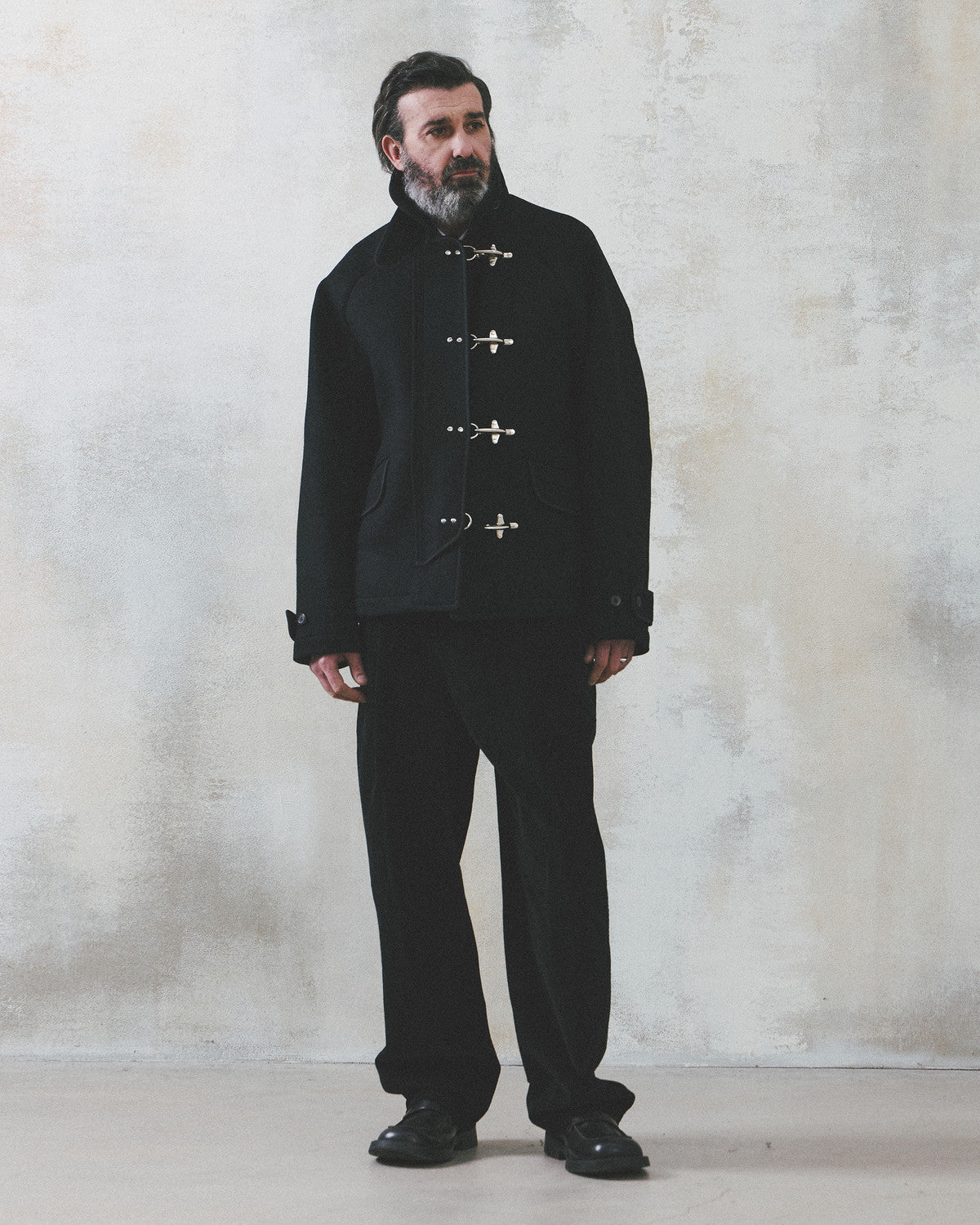 Eastlogue - Fireman Jacket (Black Melton) product image 1 | TRAB K-Fashion Australia