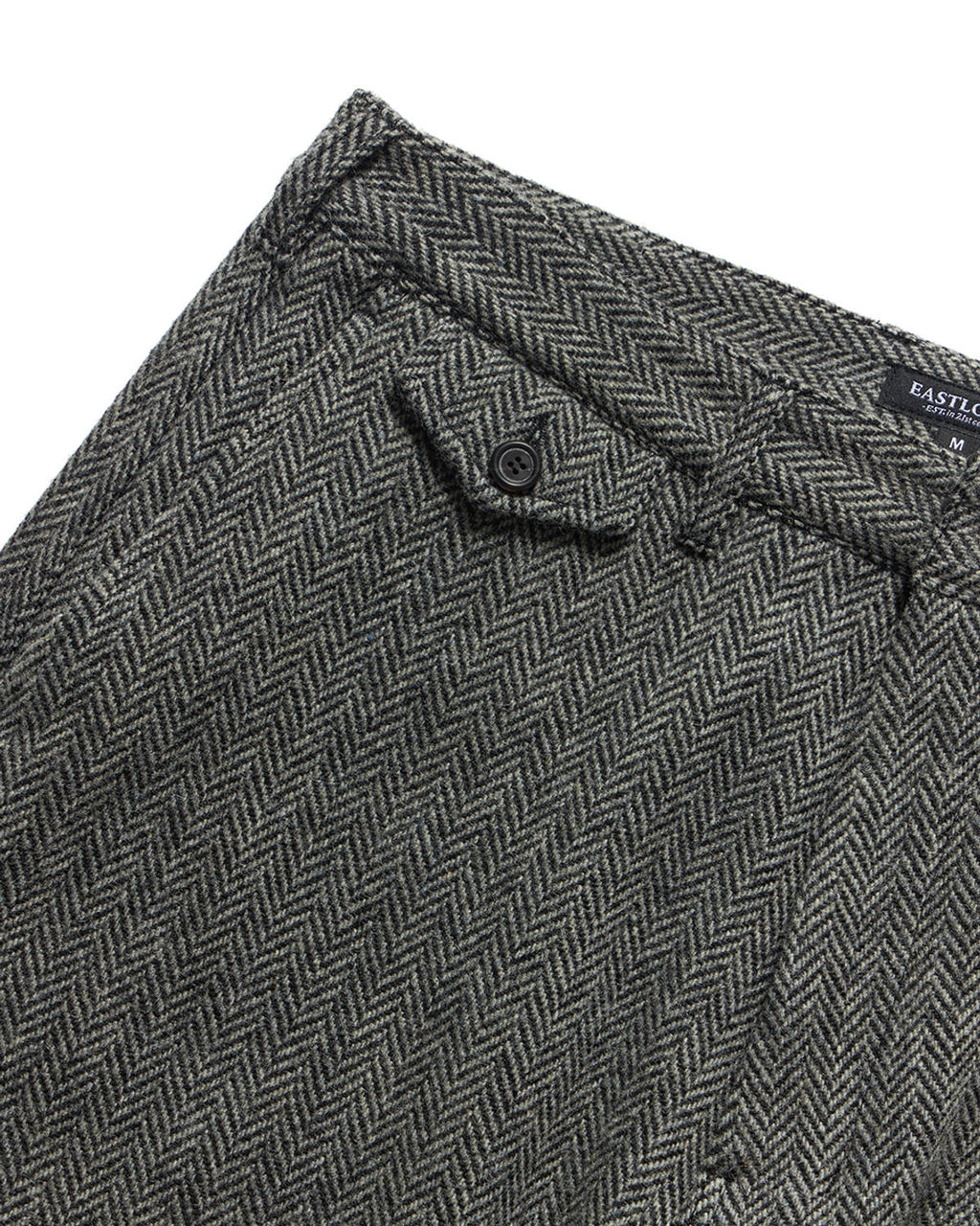 Eastlogue - Barrel Chino Pants (Black Wool Herringbone) product image 4 | TRAB K-Fashion Australia