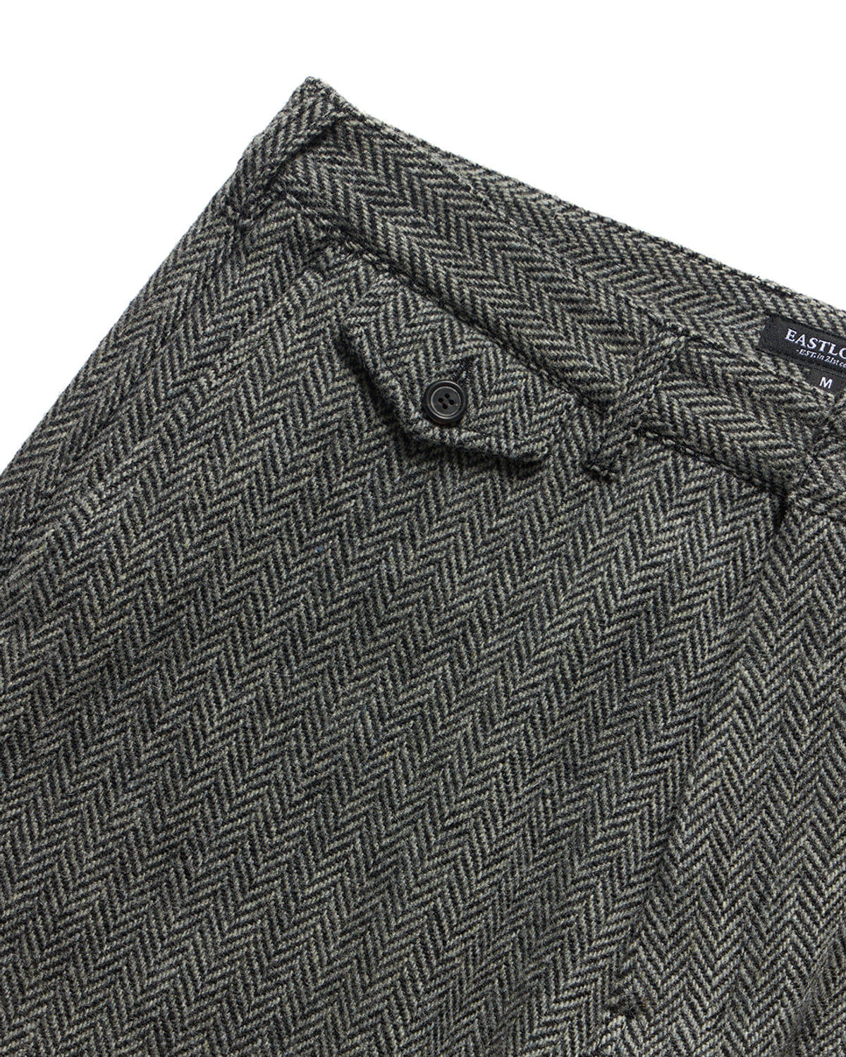 Eastlogue - Barrel Chino Pants (Black Wool Herringbone) product image 4 | TRAB K-Fashion Australia