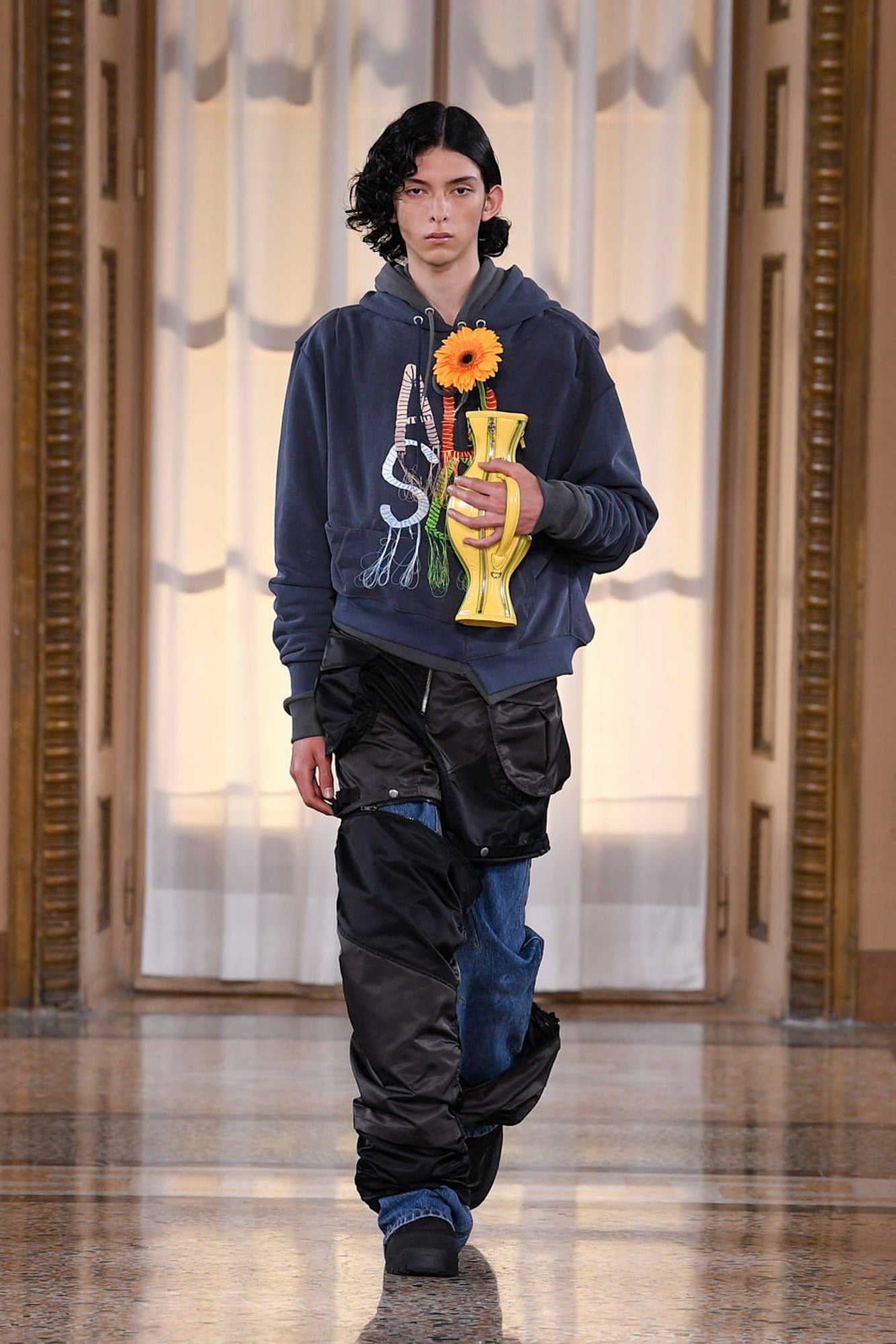 Andersson Bell - (essential) Unisex Rework Adsb Caterpillar Hoodie (Navy) product image 10 | TRAB K-Fashion Australia