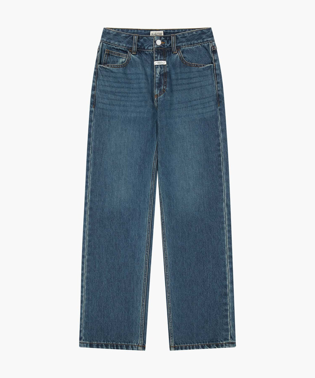 Marithe & Francois Girbaud - Slim Straight Denim Pants (Dark Blue) product image 6 | TRAB K-Fashion Australia
