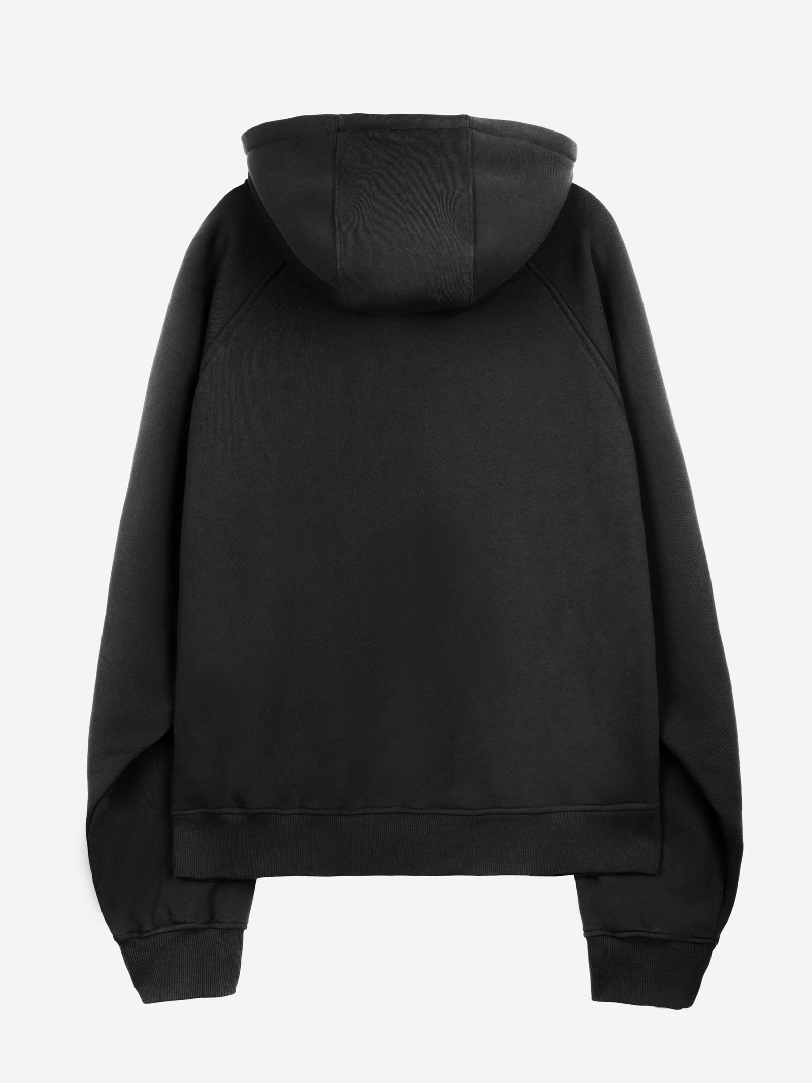 Jiyong Kim - Asymmetric Zip-Up Hoodie (Black) product image 11 | TRAB K-Fashion Australia