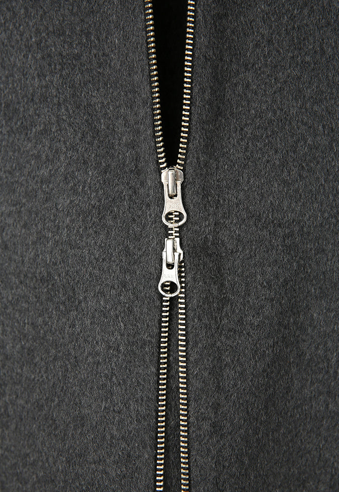 Tonywack - Handmade Cashmere Zipped Blouson Jacket (Charcoal) product image 11 | TRAB K-Fashion Australia