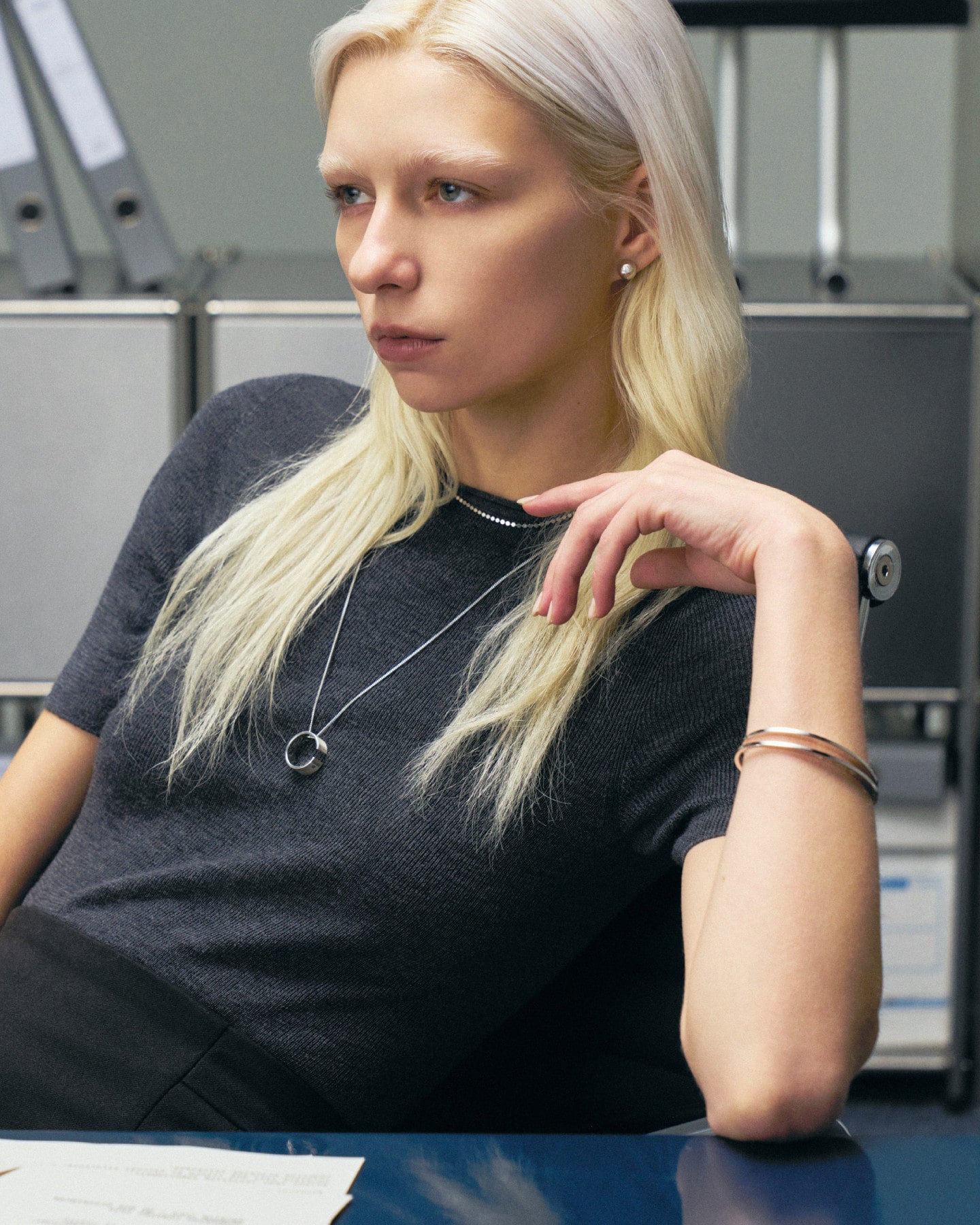 Numbering - Sleek Open Cuff #7952 product image 2 | TRAB K-Fashion Australia