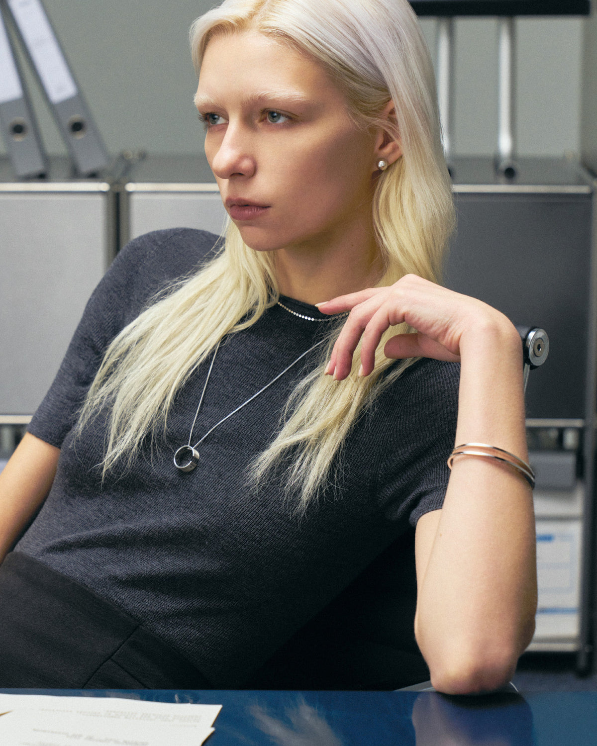 Numbering - Sleek Open Cuff #7952 product image 2 | TRAB K-Fashion Australia