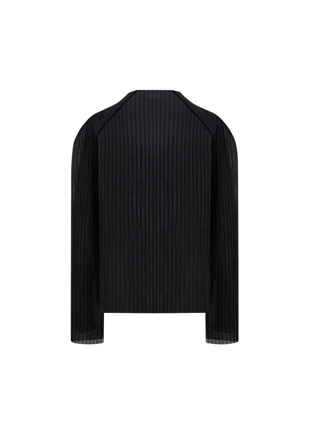 Amomento - [Pre-Order] Pleats Zip Up Jumper (Black) product image 6 | TRAB K-Fashion Australia