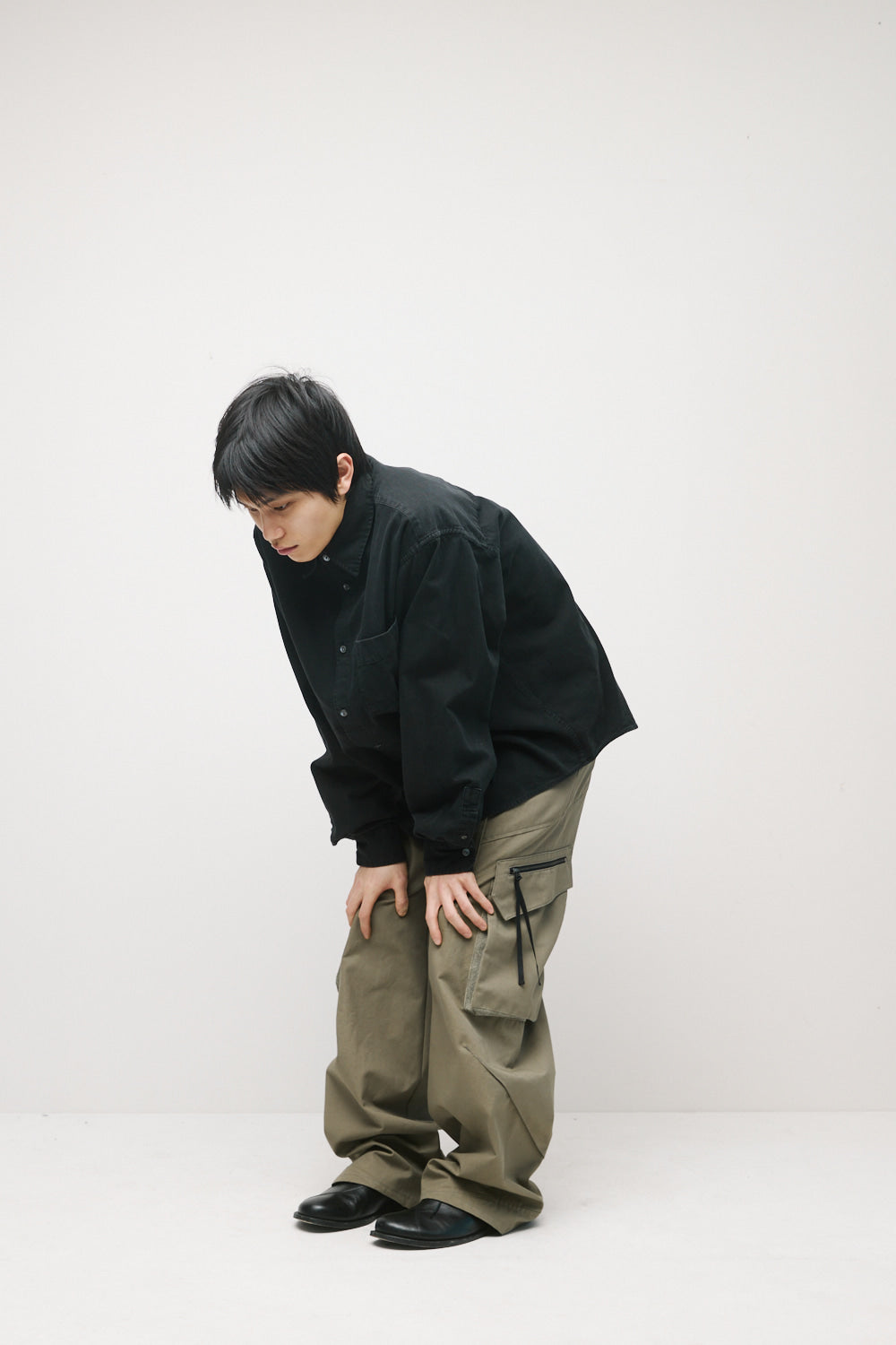 Hatchingroom - Over Denim Shirt (Jet Black) product image 7 | TRAB K-Fashion Australia