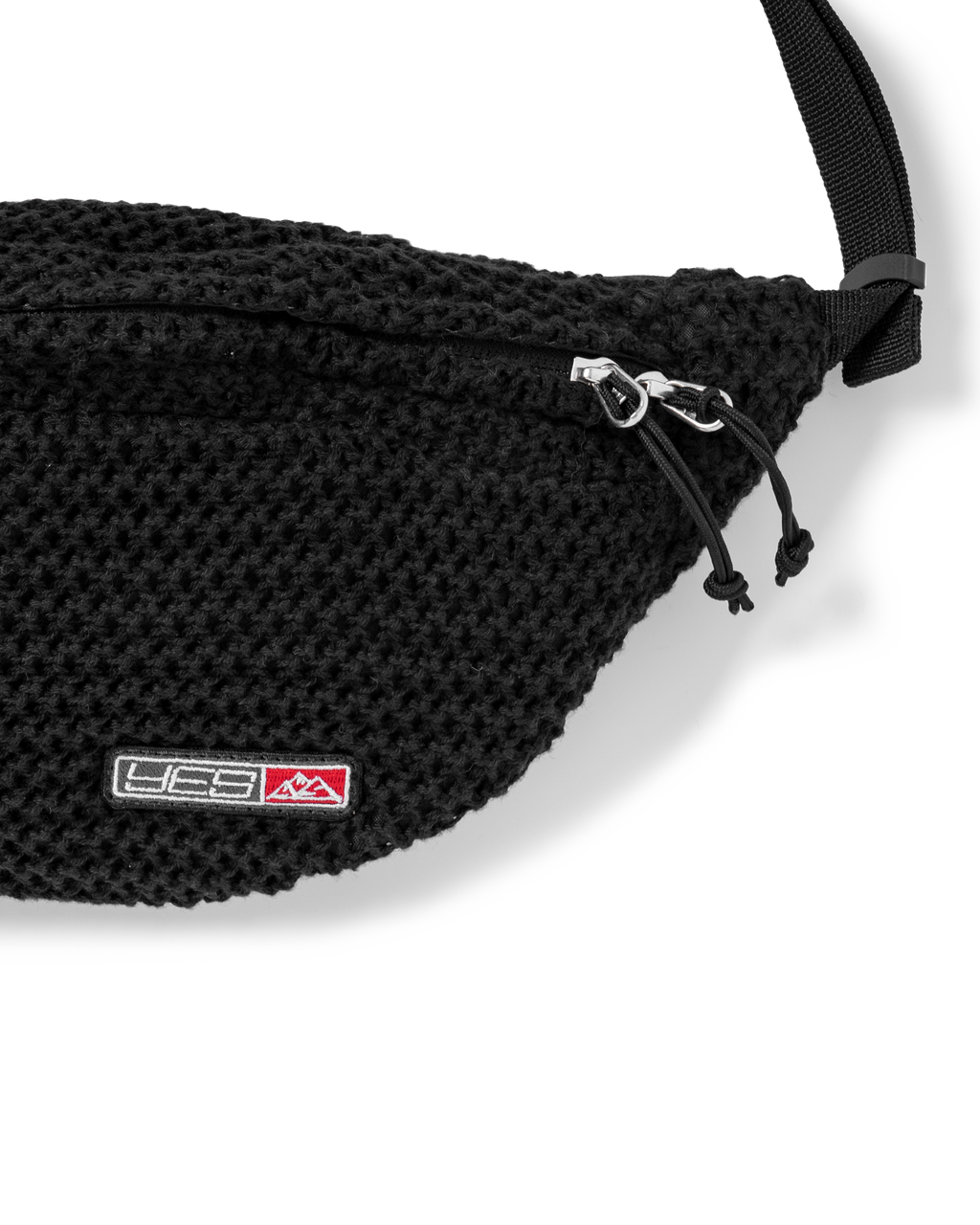 yeseyesee - Y.E.S Knitted Waist Bag (Black) product image 3 | TRAB K-Fashion Australia