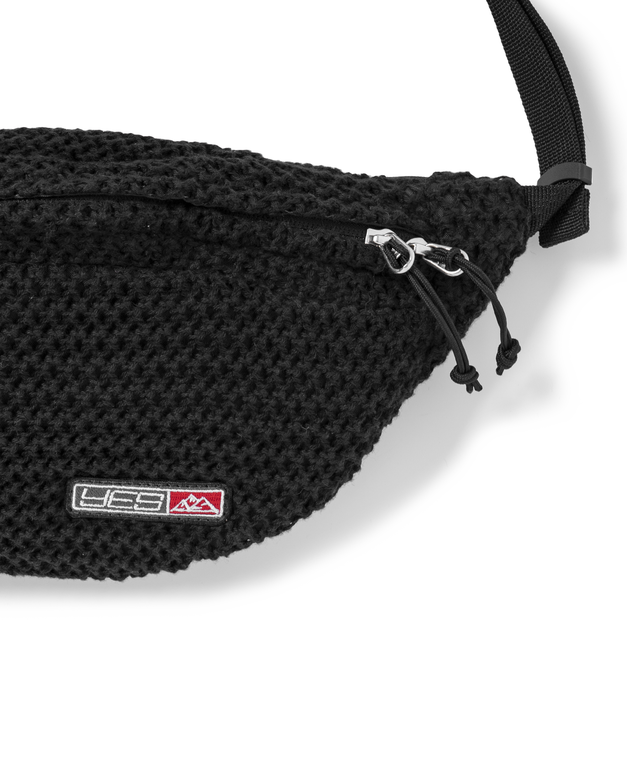 yeseyesee - Y.E.S Knitted Waist Bag (Black) product image 3 | TRAB K-Fashion Australia