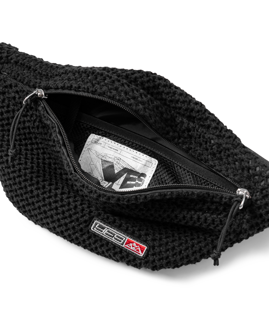 yeseyesee - Y.E.S Knitted Waist Bag (Black) product image 4 | TRAB K-Fashion Australia