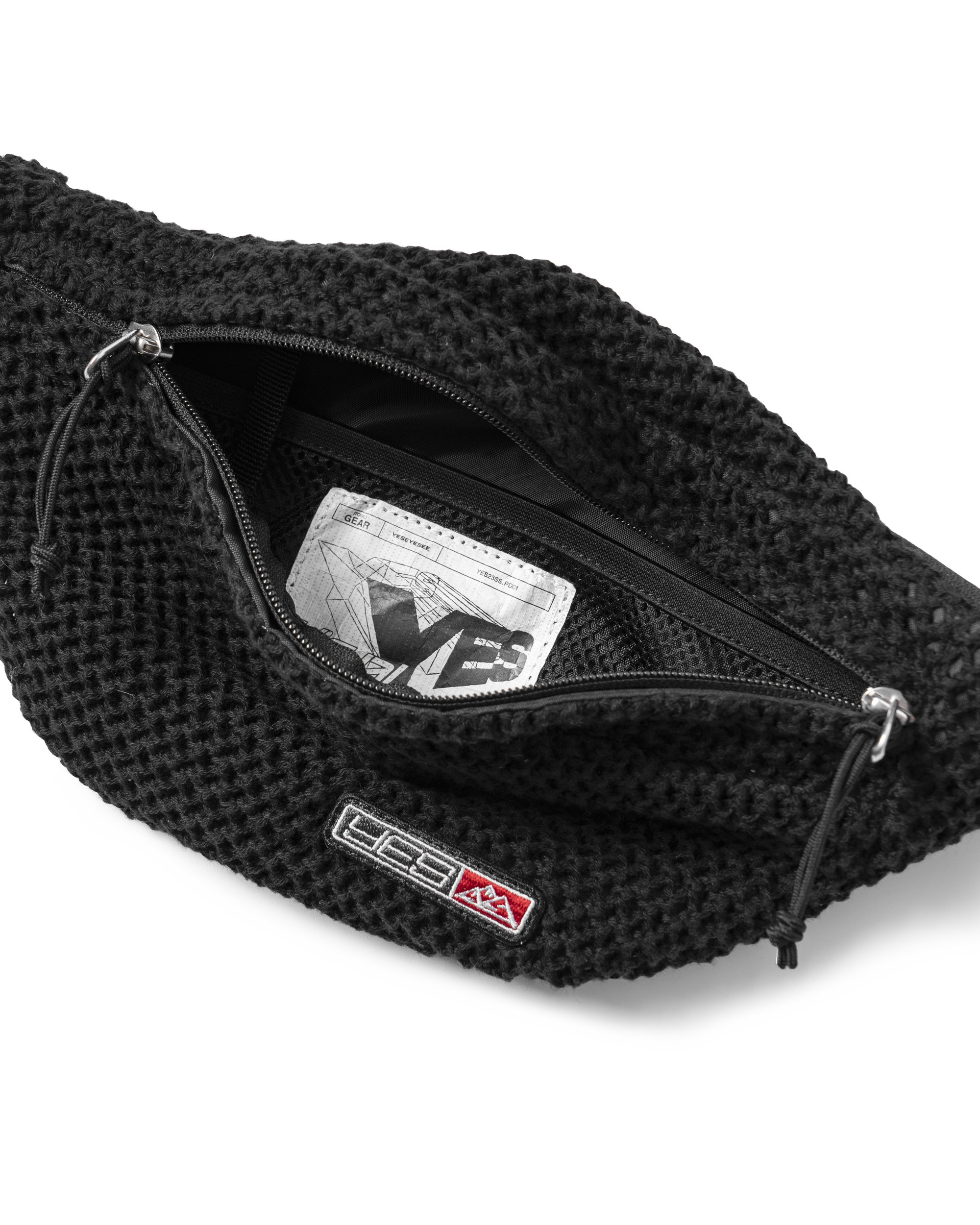 yeseyesee - Y.E.S Knitted Waist Bag (Black) product image 4 | TRAB K-Fashion Australia