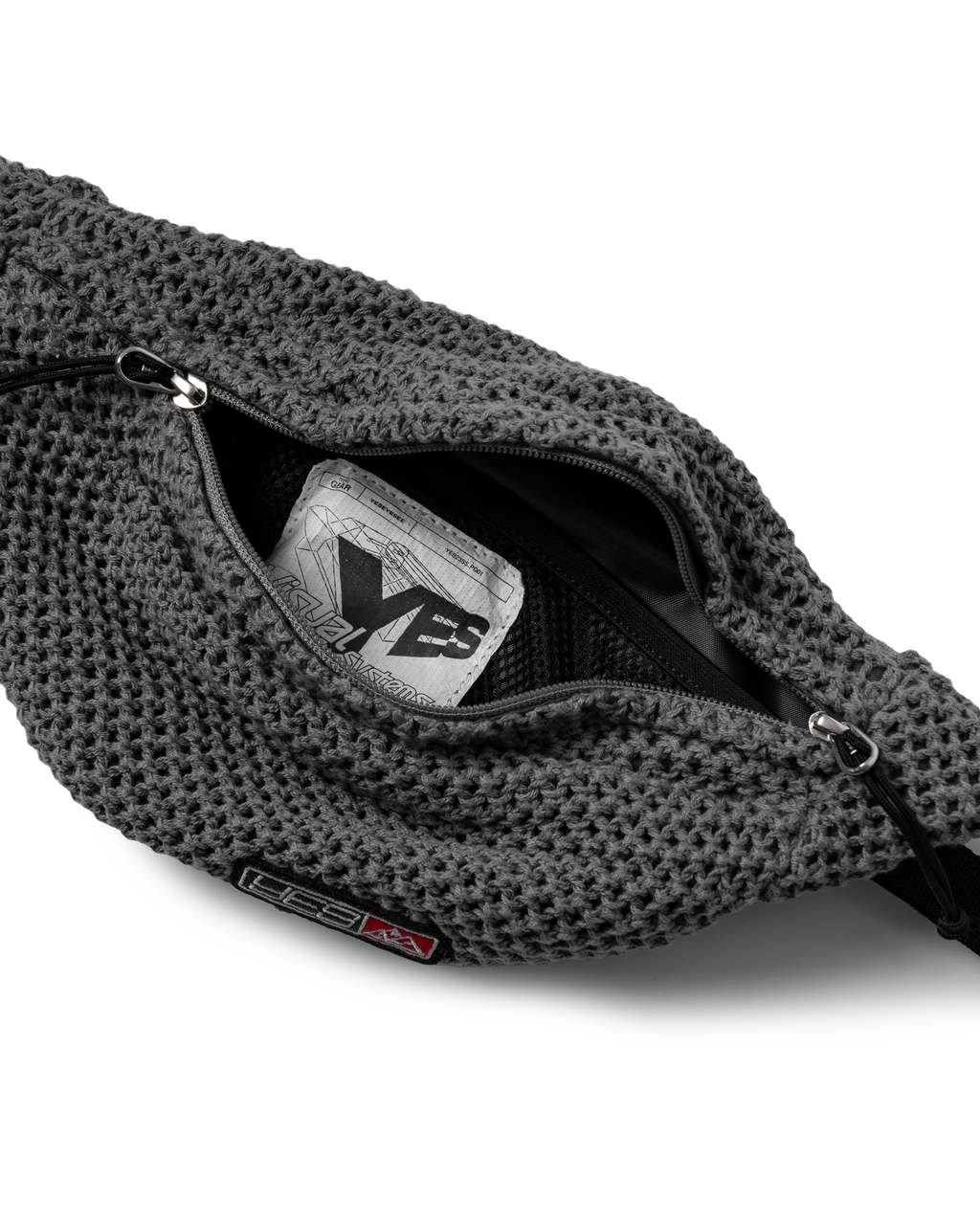 yeseyesee - Y.E.S Knitted Waist Bag (Navy) product image 4 | TRAB K-Fashion Australia