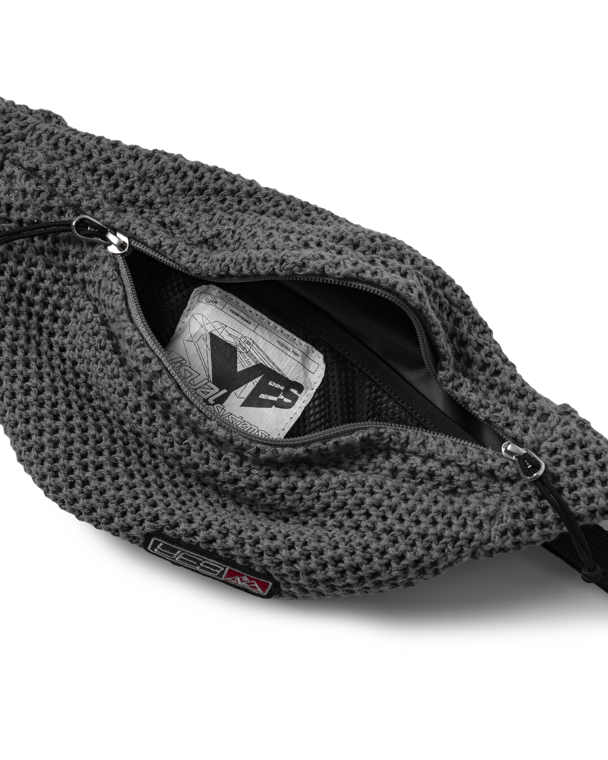 yeseyesee - Y.E.S Knitted Waist Bag (Navy) product image 4 | TRAB K-Fashion Australia
