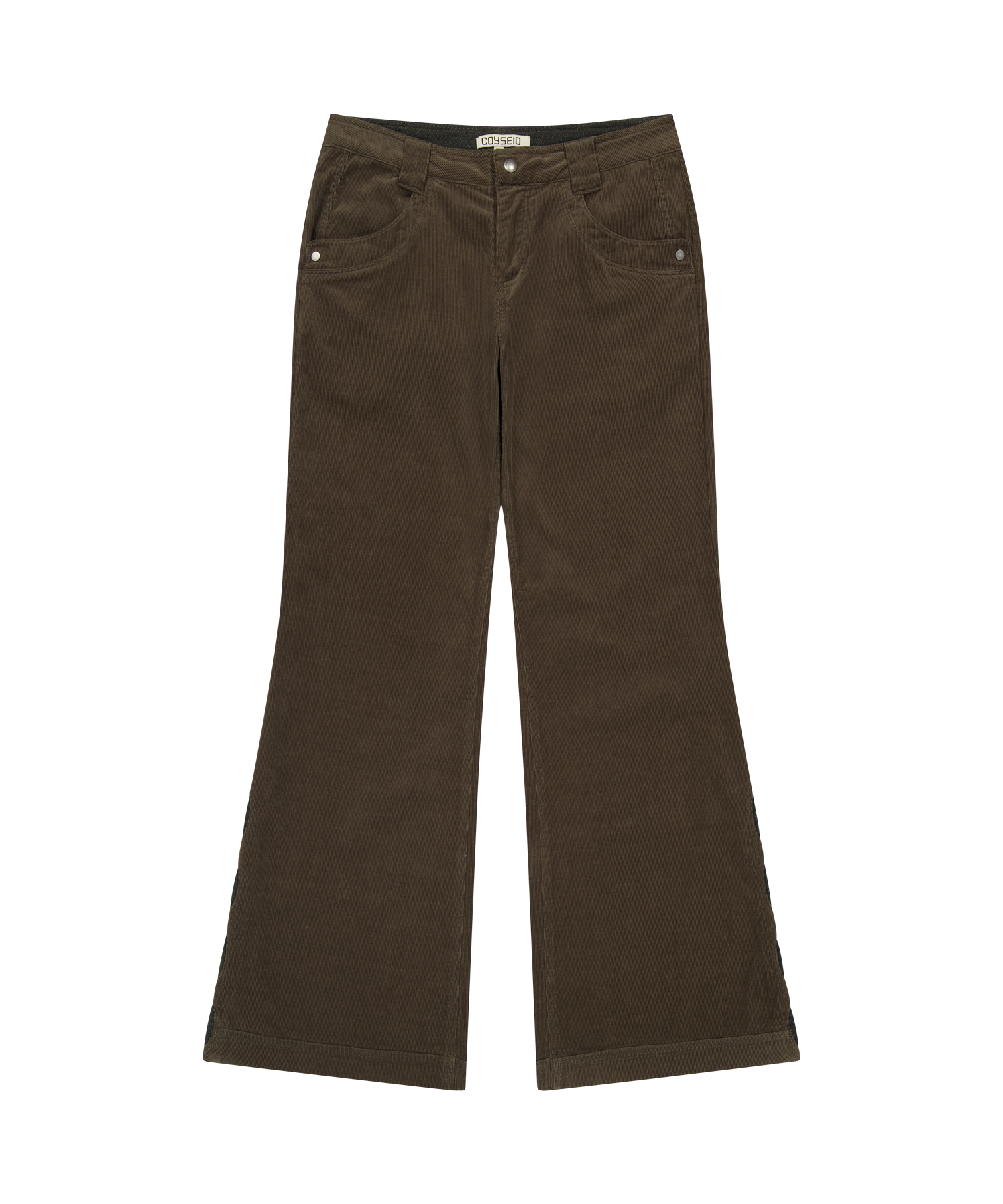 Coyseio - Leaf Cut Corduroy Pants (Brown) product image 1 | TRAB K-Fashion Australia