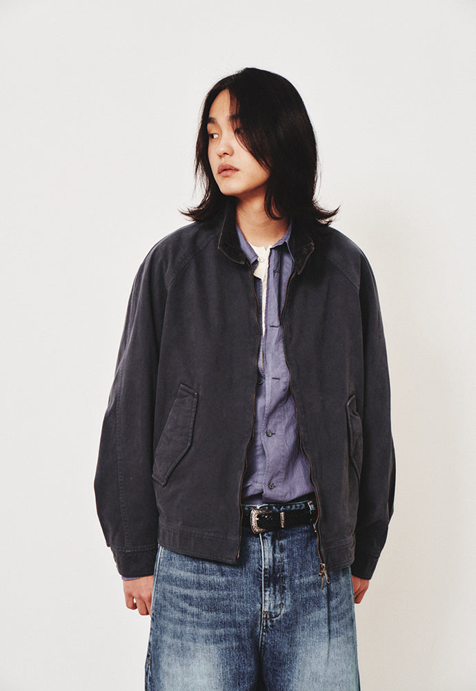 Art if acts - Garment Washed Harrington Jacket (Faded Charcoal) product image 7 | TRAB K-Fashion Australia