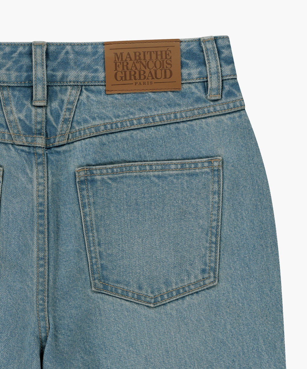 Marithe & Francois Girbaud - Panelled Bootcut Denim Pants (Light Blue) product image 5 | TRAB K-Fashion Australia