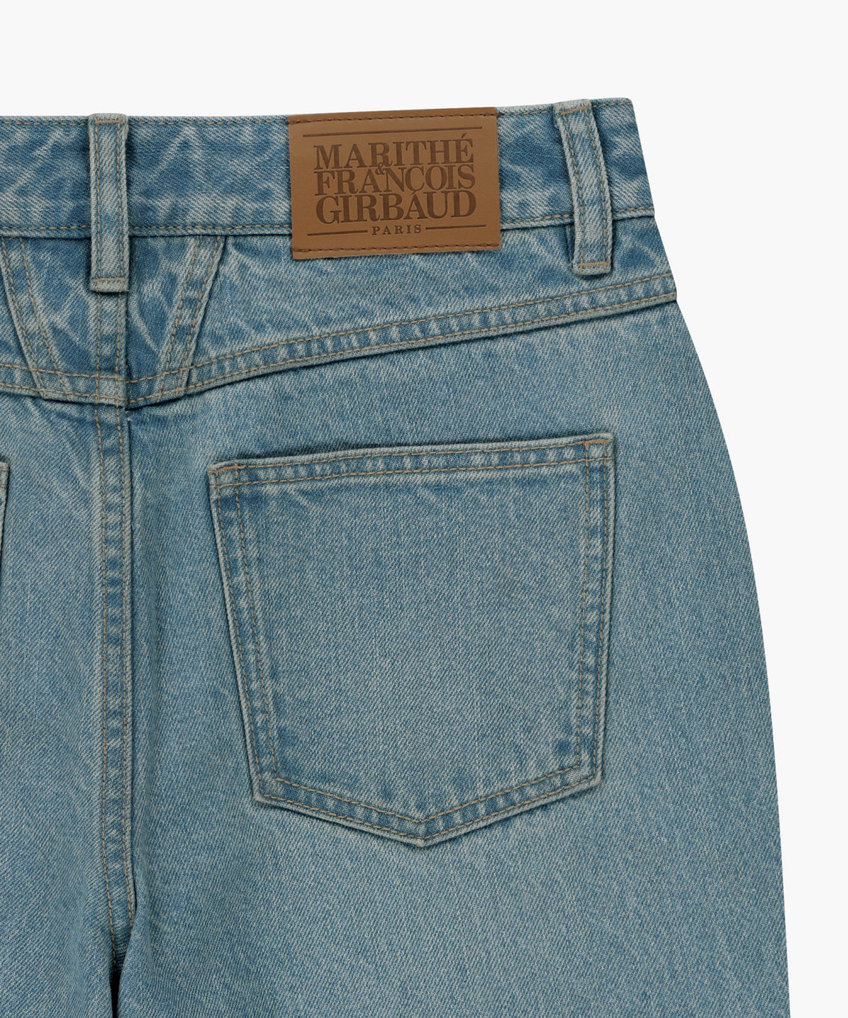 Marithe & Francois Girbaud - [Pre-order – Ships 7 Oct] Panelled Bootcut Denim Pants (Light Blue) product image 5 | TRAB K-Fashion Australia