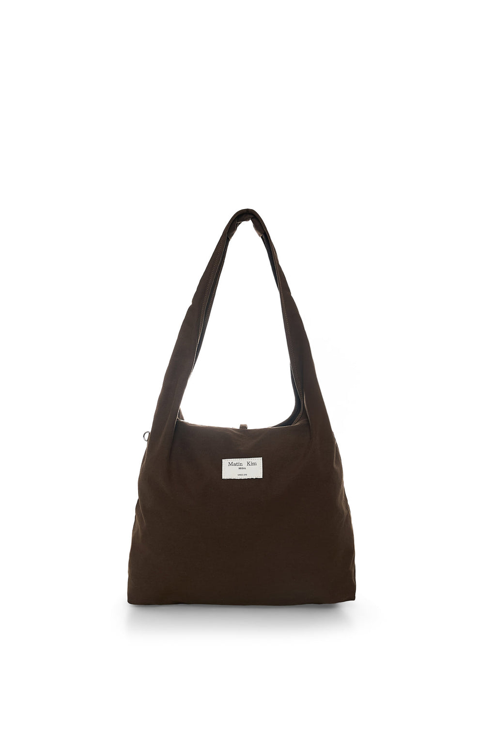 Matin Kim - Logo Point Round Ecobag (Khaki Brown) product image 3 | TRAB K-Fashion Australia