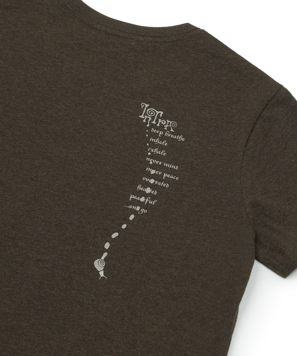 San San Gear - Snail T-Shirt_0 (Melange Brown) product image 4 | TRAB K-Fashion Australia