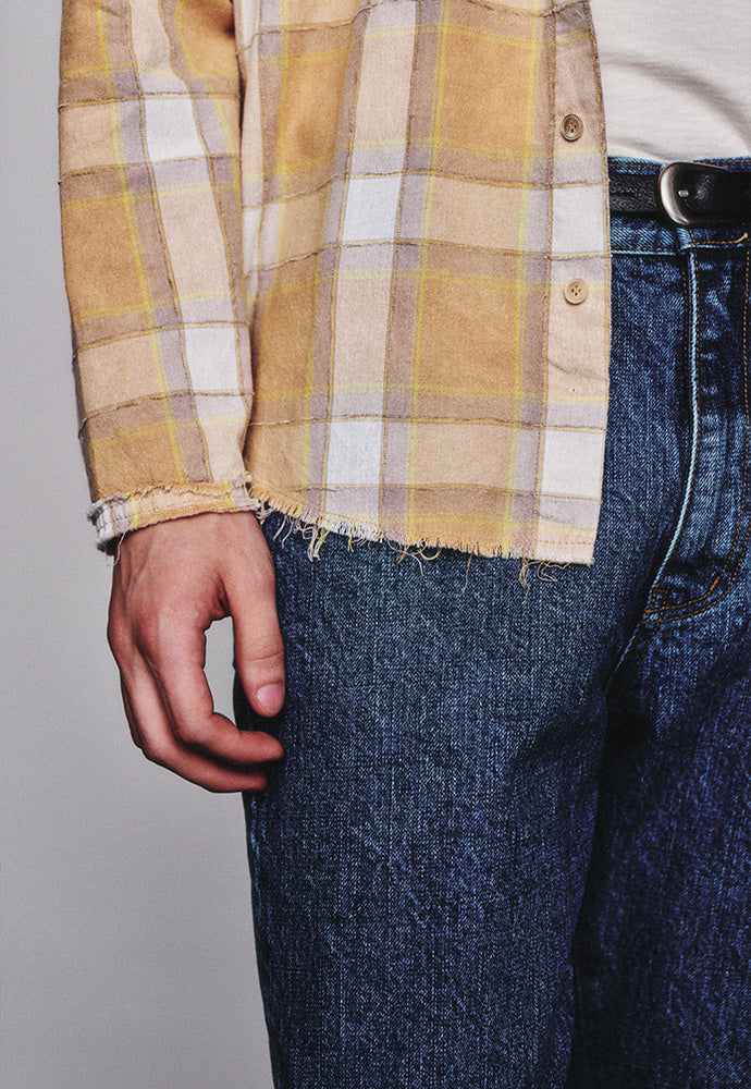 Art if acts - Non Collar French Check Shirt (Desert) product image 5 | TRAB K-Fashion Australia