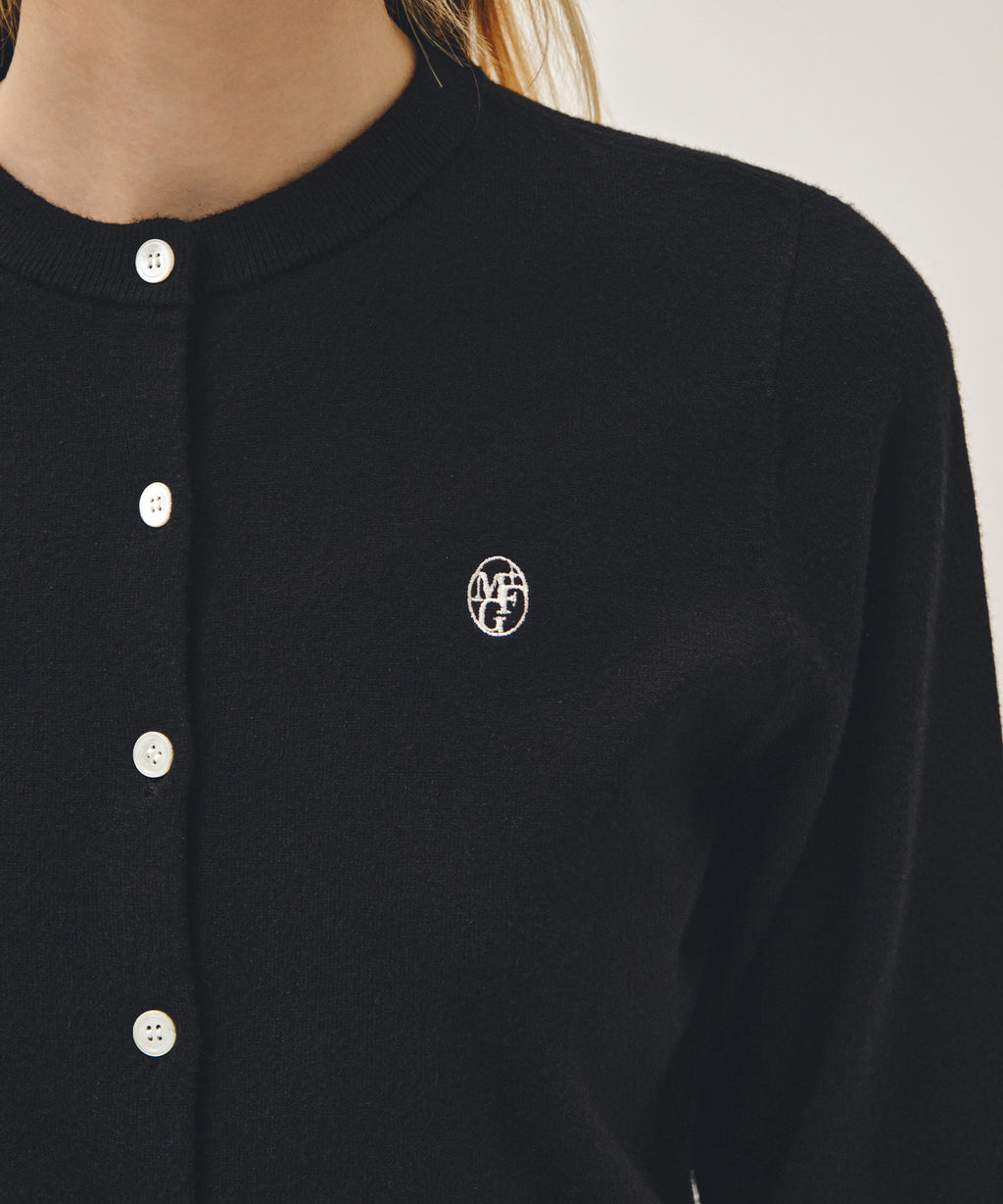 Marithe & Francois Girbaud - Basic Knit Cardigan Setup (Black) product image 4 | TRAB K-Fashion Australia
