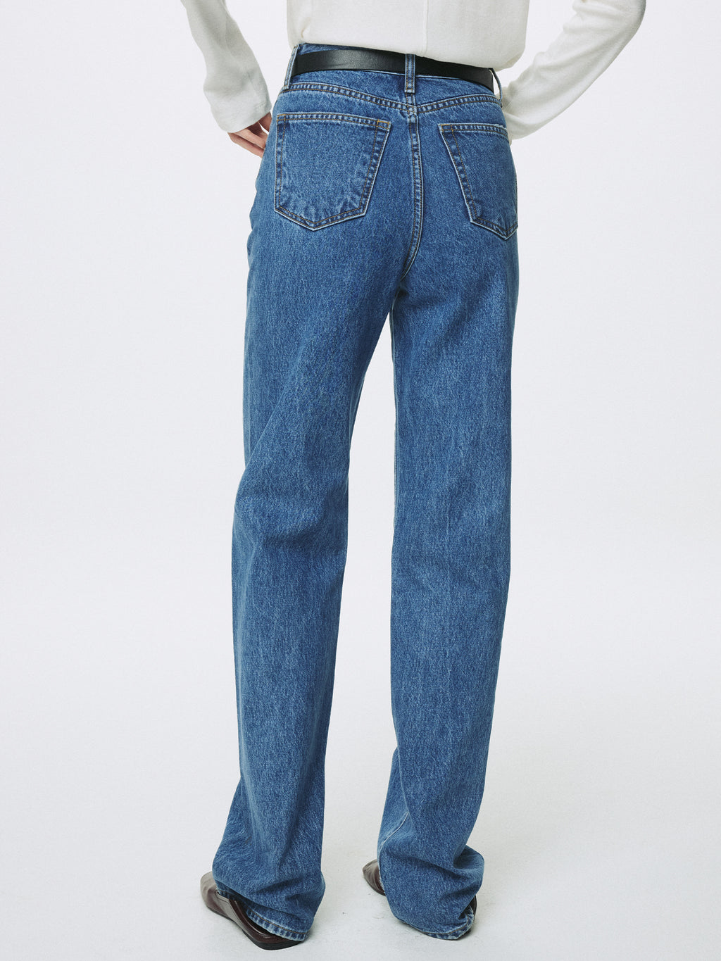 Tonywack - Twisted Seam Straight-Leg Denim Jeans (Washed Blue) product image 7 | TRAB K-Fashion Australia