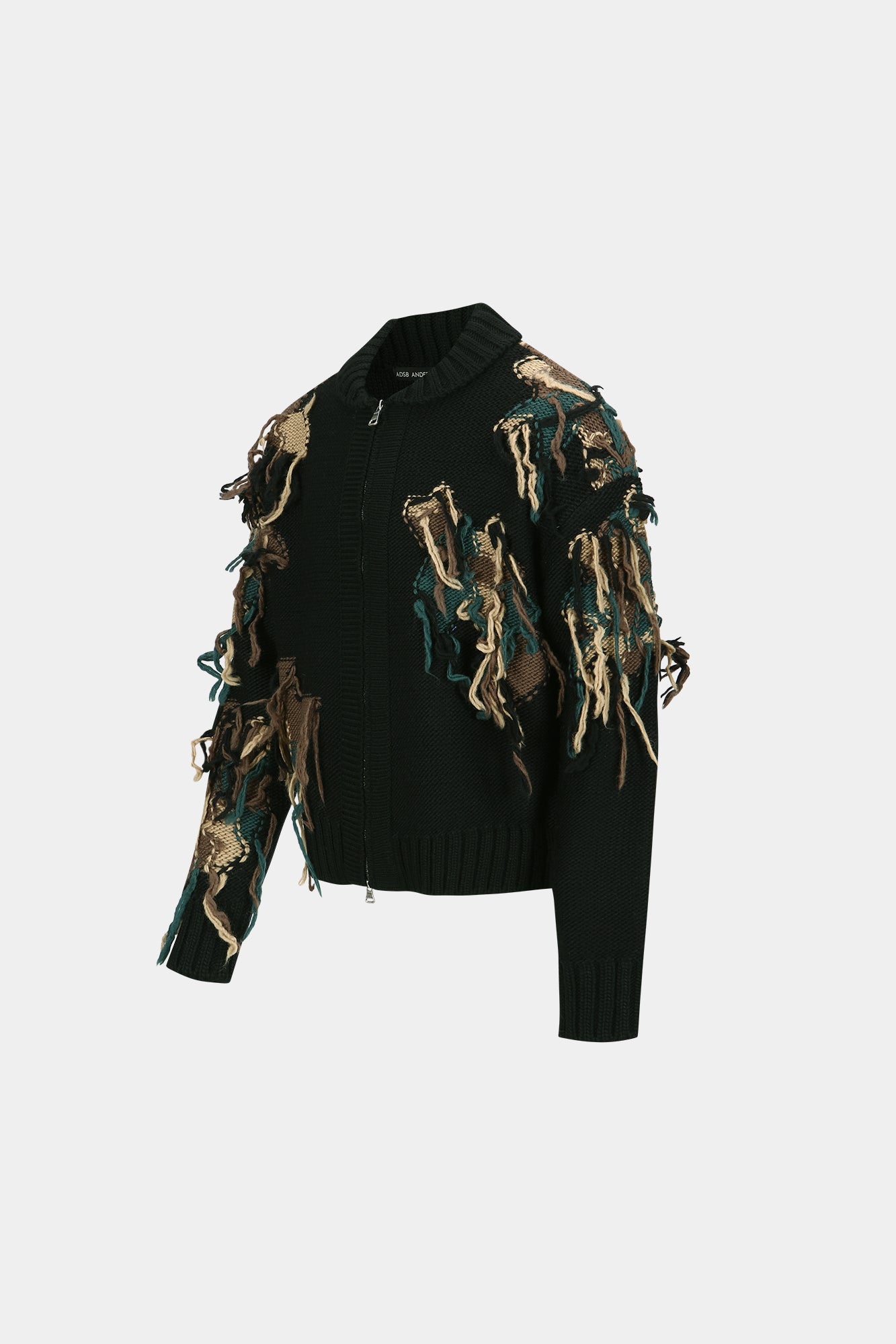 Andersson Bell - New Camouflage Zip-Up Cardigan (Black) product image 8 | TRAB K-Fashion Australia