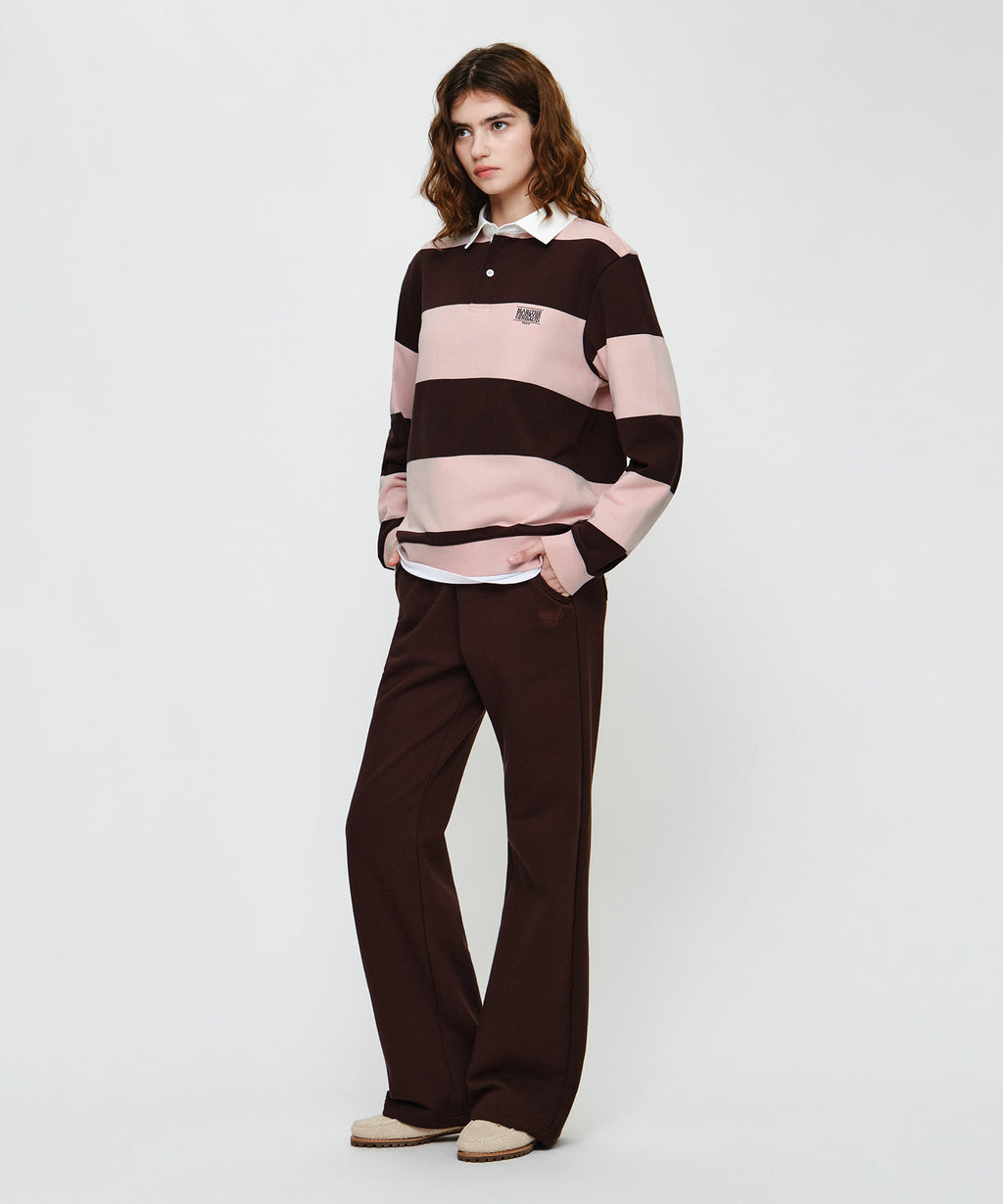 Marithe & Francois Girbaud - Classic Logo Sweat Pants (Brown) product image 3 | TRAB K-Fashion Australia