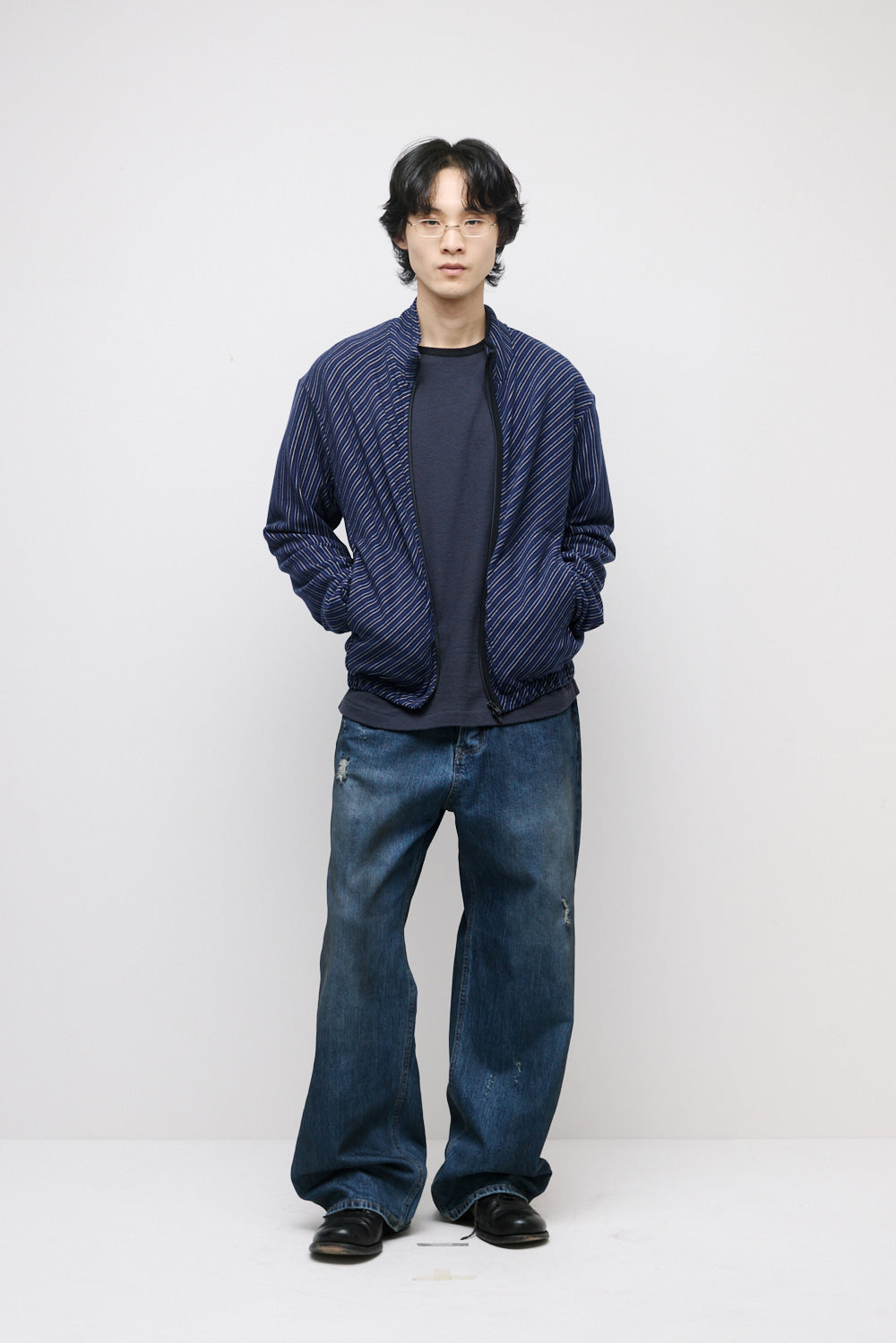 Hatchingroom - Slash Cardigan Blue (Charcoal) product image 7 | TRAB K-Fashion Australia