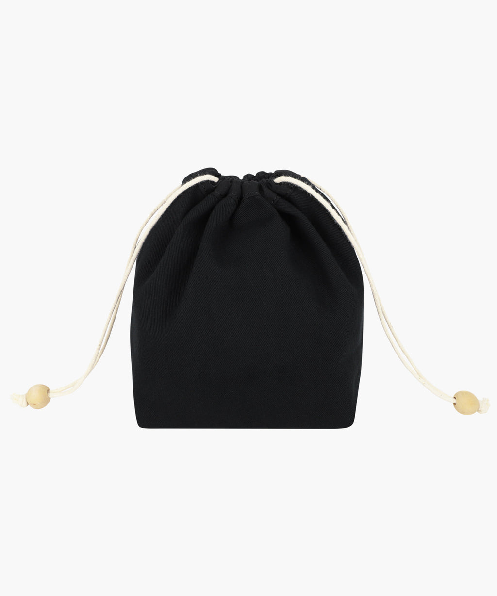 Marithe & Francois Girbaud - Heart Classic Logo String Pouch (Black) product image 3 | TRAB K-Fashion Australia