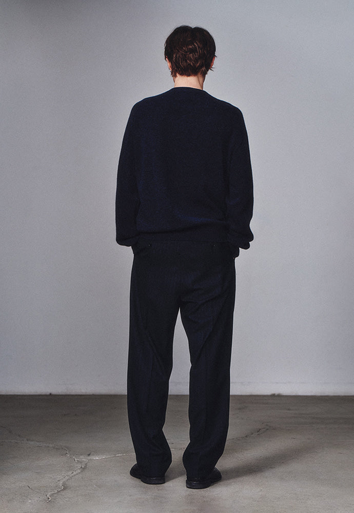 Art if acts - Wholegarment Round Neck Cardigan (Dark Navy) product image 3 | TRAB K-Fashion Australia