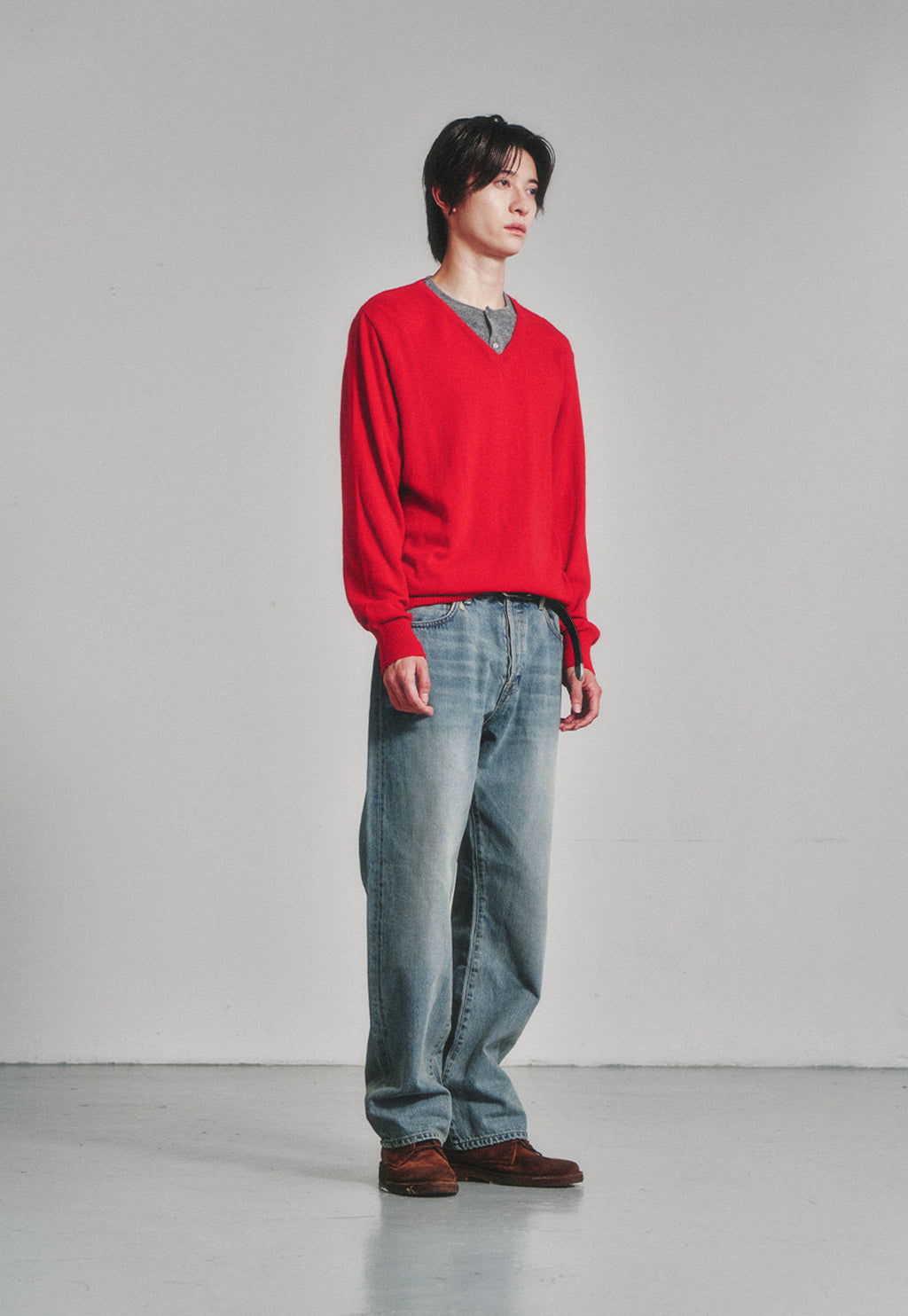 Art if acts - Union Henley (Red/Grey) product image 3 | TRAB K-Fashion Australia