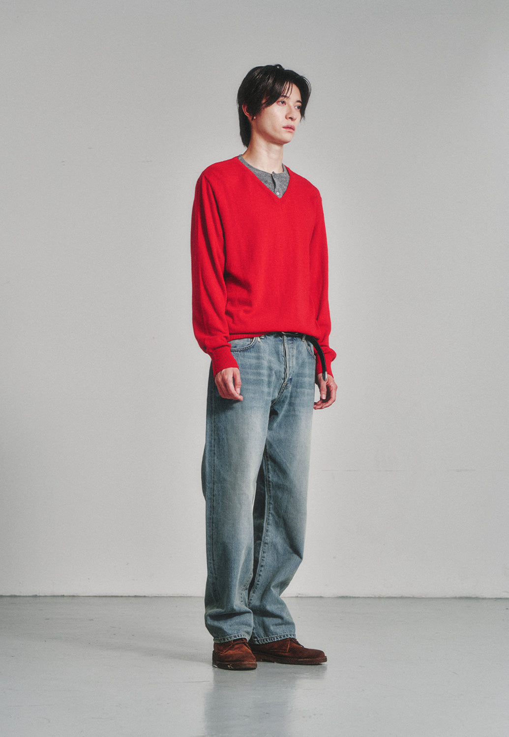 Art if acts - Union Henley (Red/Grey) product image 3 | TRAB K-Fashion Australia