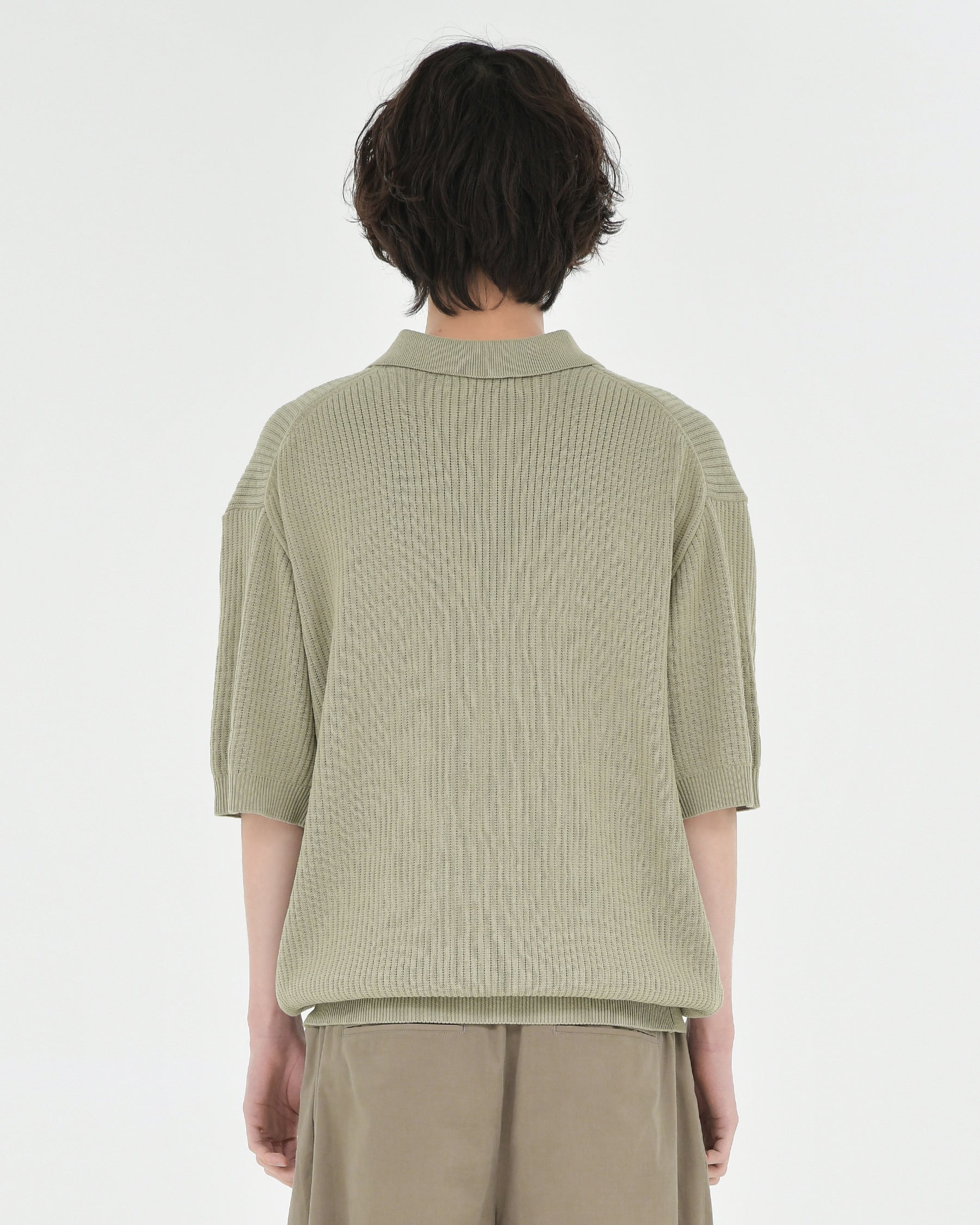 Brownyard - Knit Polo Shirt (Vintage Khaki) product image 2 | TRAB K-Fashion Australia