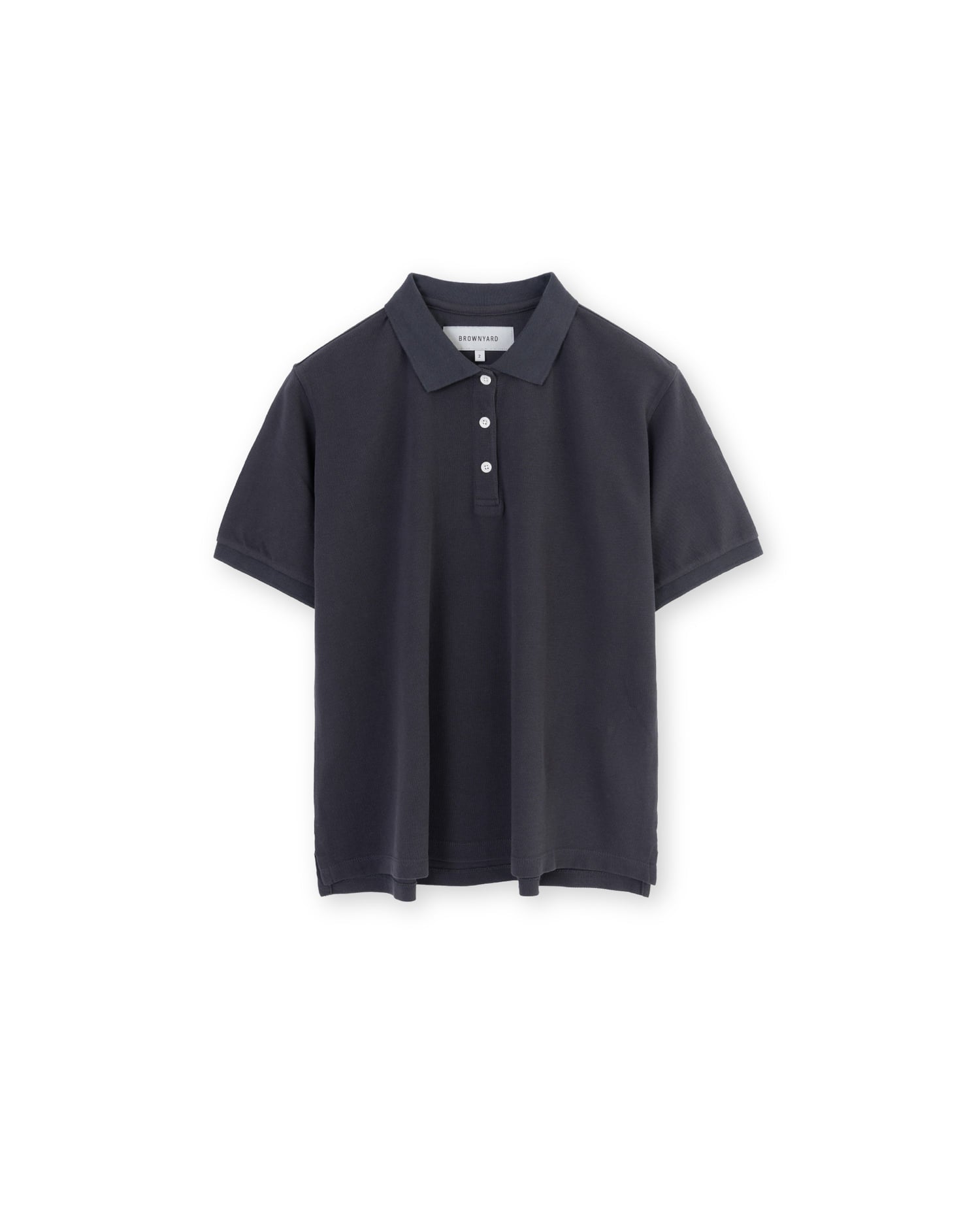 Brownyard - Vintage Cotton Pique Shirt (Dark Navy) product image 3 | TRAB K-Fashion Australia