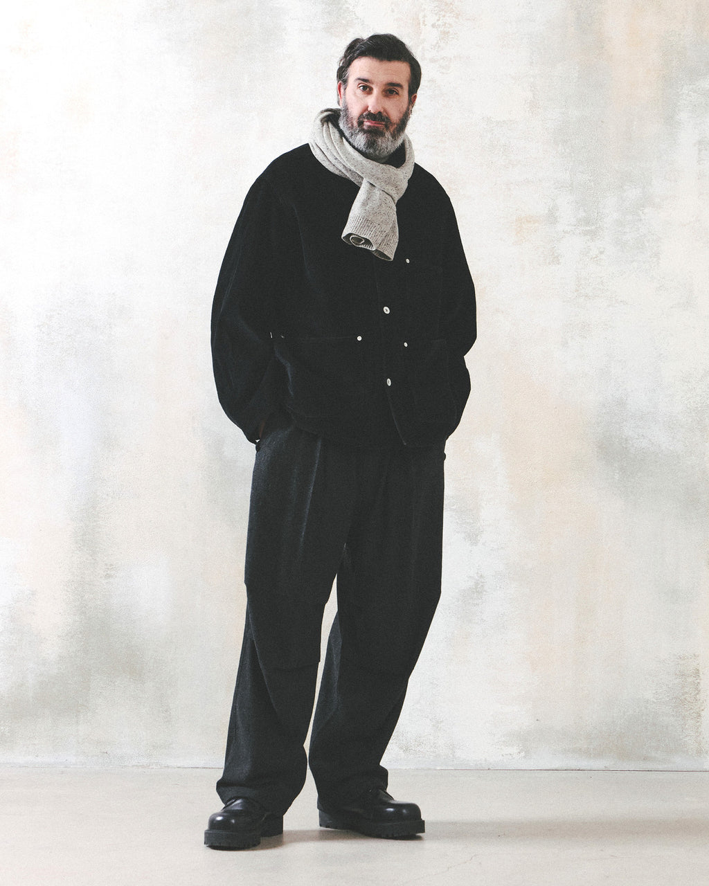 Eastlogue - Railman Work Jacket (Black Corduroy) product image 2 | TRAB K-Fashion Australia