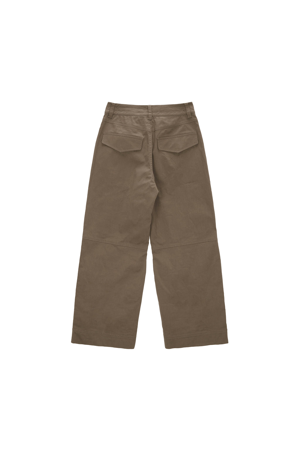 Matin Kim - Knee Big Pocket Cotton Pants (Khaki Brown) product image 2 | TRAB K-Fashion Australia