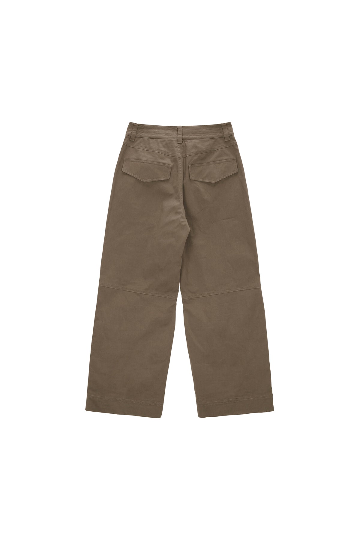 Matin Kim - Knee Big Pocket Cotton Pants (Khaki Brown) product image 2 | TRAB K-Fashion Australia