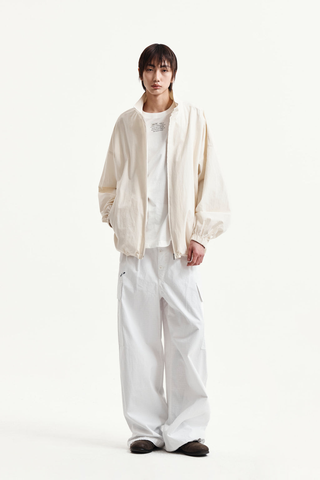 Matin Kim - Back Logo High Neck Jumper (Cream) product image 16 | TRAB K-Fashion Australia