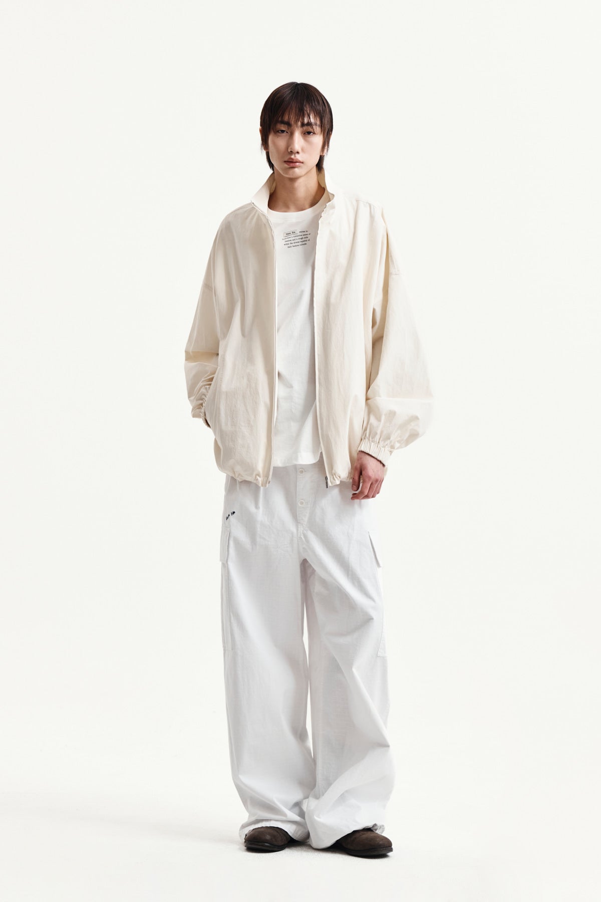 Matin Kim - Back Logo High Neck Jumper (Cream) product image 16 | TRAB K-Fashion Australia