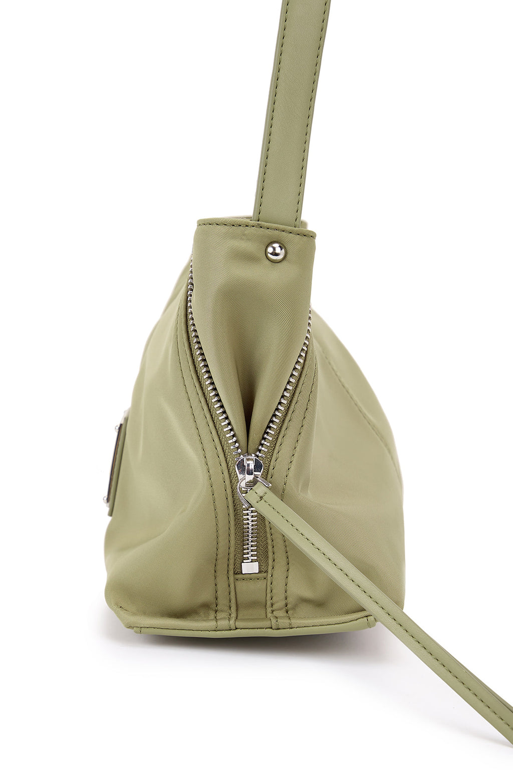 Matin Kim - Side Zipper Fabric Two Way Bag (Khaki) product image 3 | TRAB K-Fashion Australia