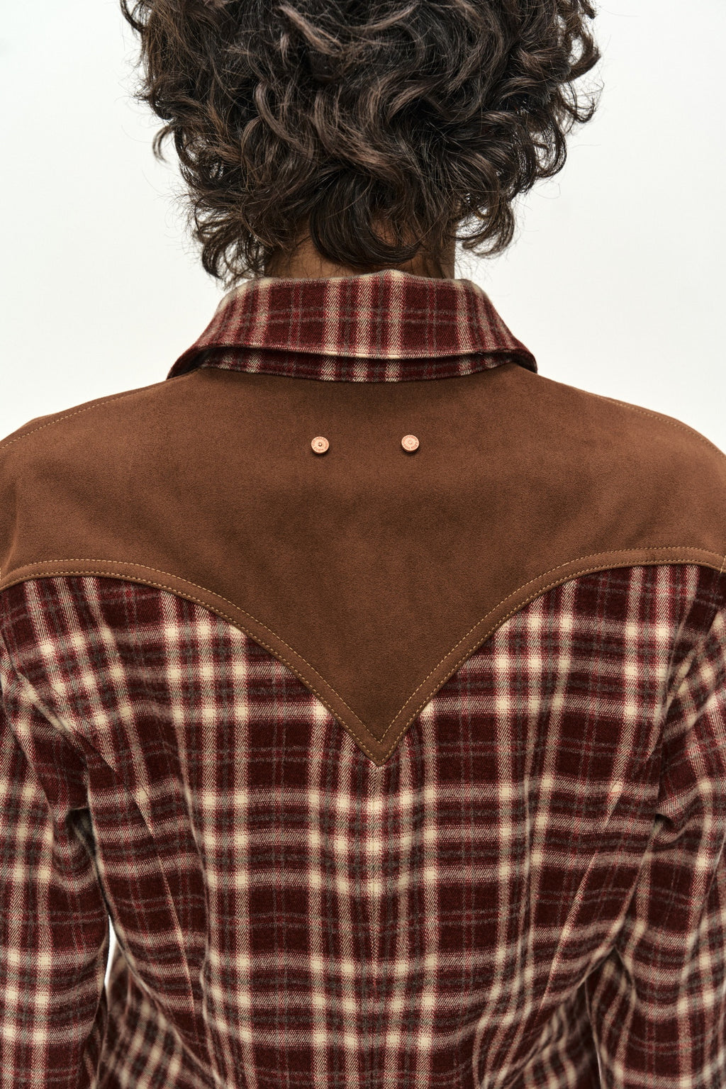 Andersson Bell - Checkered Western Patched Shirt (red) (Red) product image 8 | TRAB K-Fashion Australia
