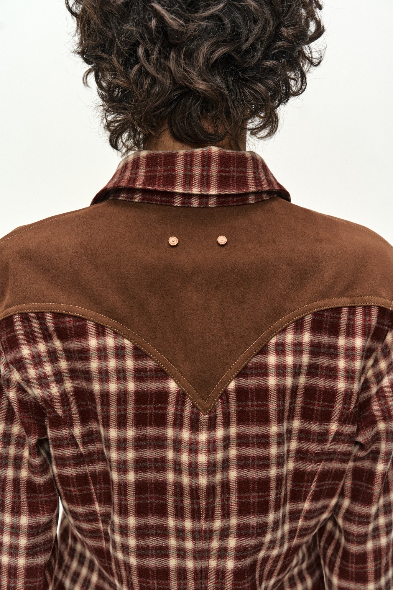 Andersson Bell - Checkered Western Patched Shirt (red) (Red) product image 8 | TRAB K-Fashion Australia