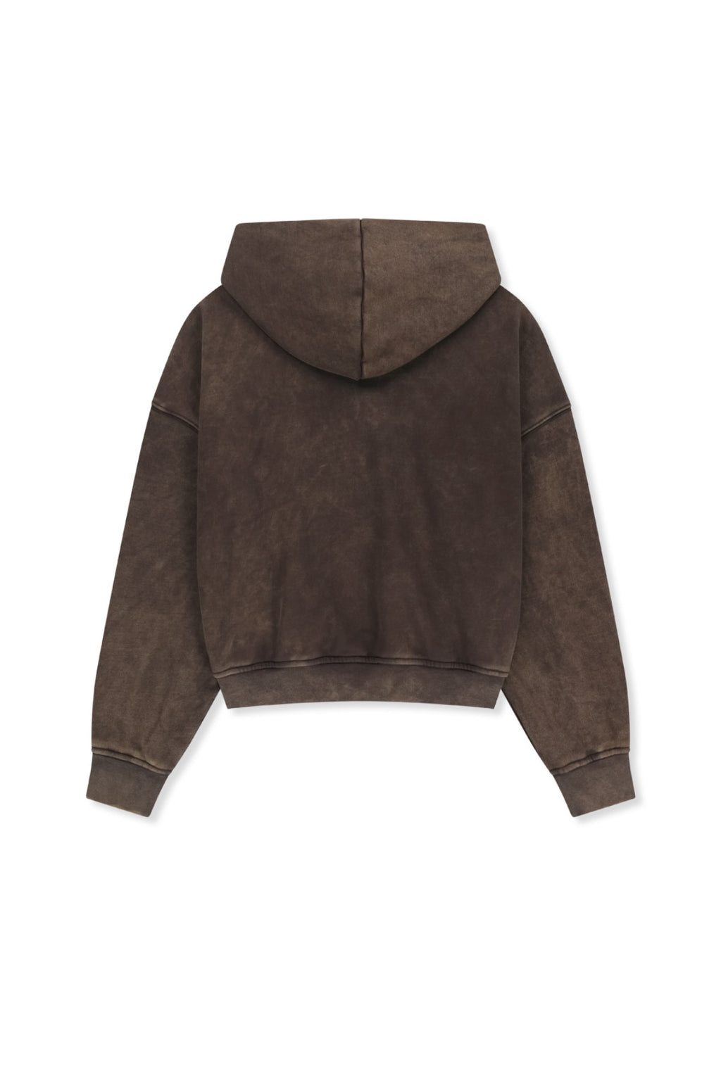 Matin Kim - Washed Calligraphy Logo Hoody Top (Brown) product image 2 | TRAB K-Fashion Australia
